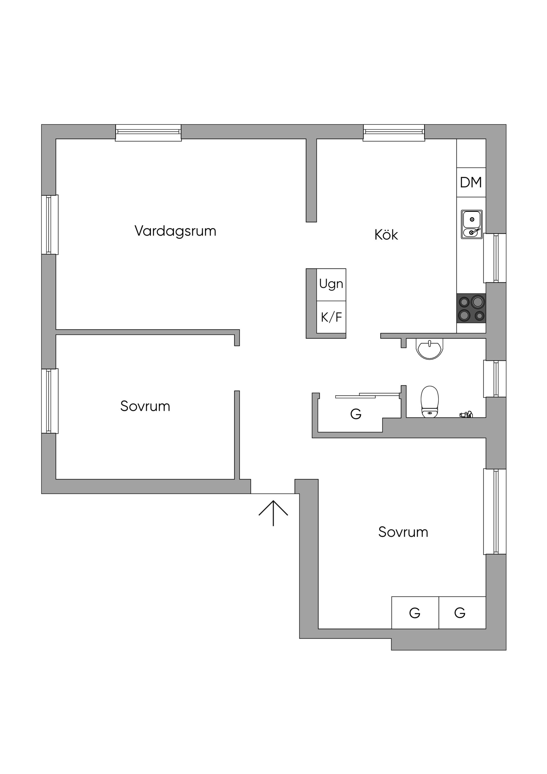 Bostadsrätt, Bolmensvägen 17, Stockholm