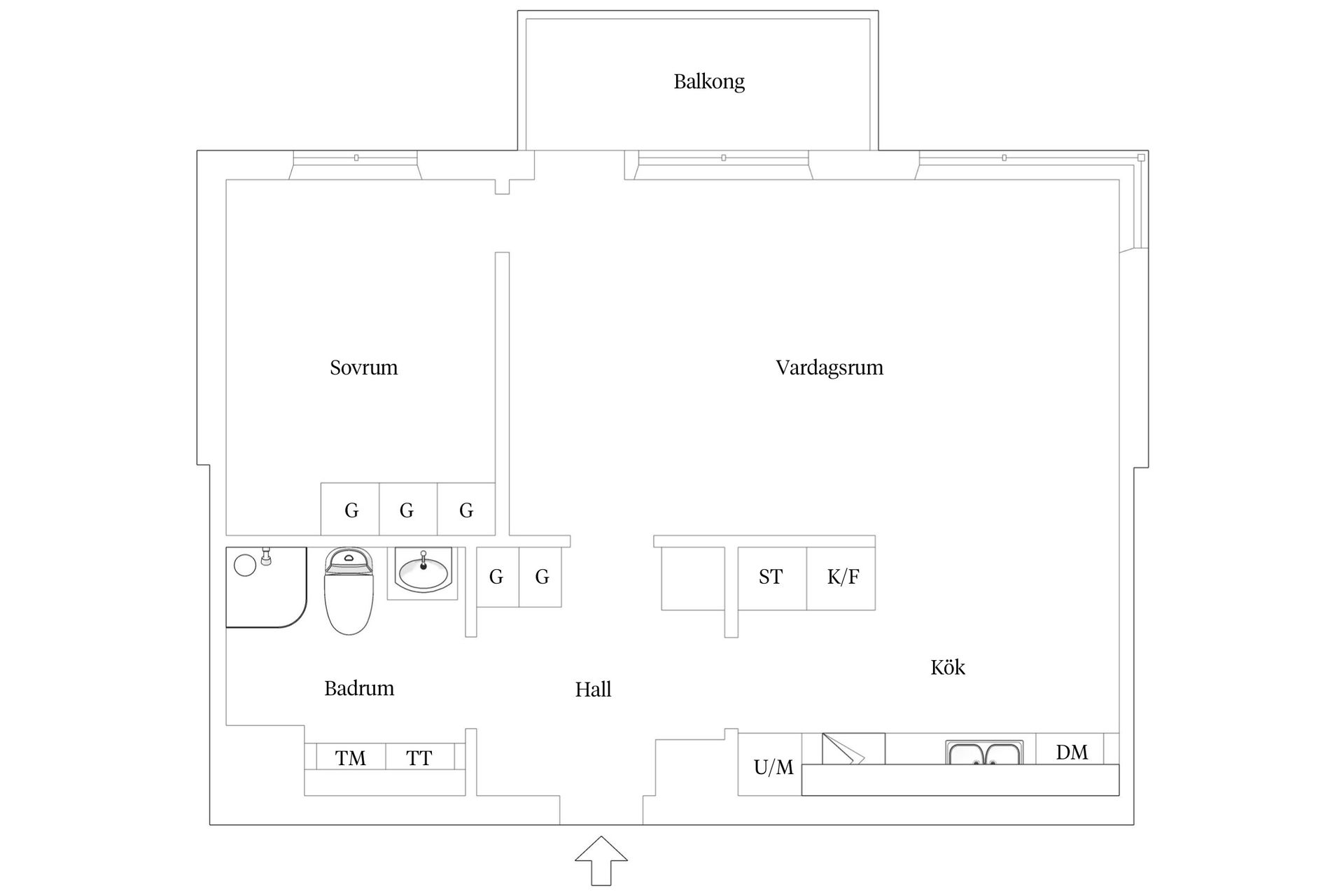 Bostadsrätt, Fartygsgatan 8, Hammarby Sjöstad, Stockholm