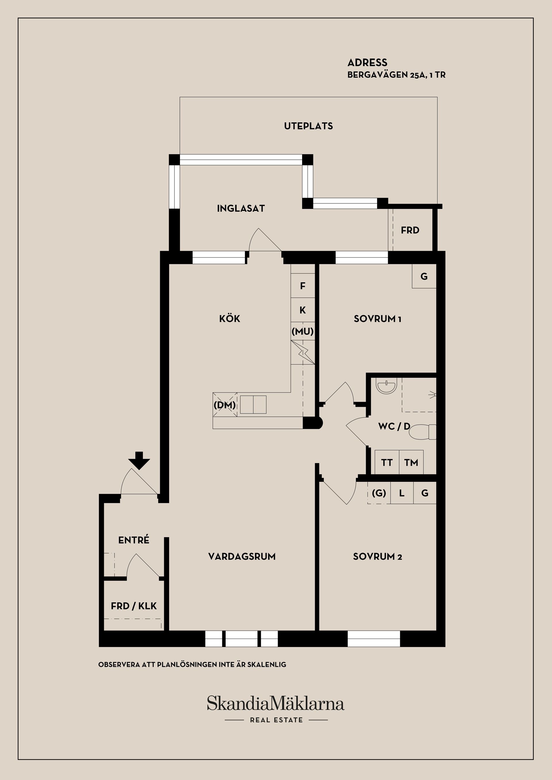 Bostadsrätt, Bergavägen 25A, Centrala Åkersberga, Österåker