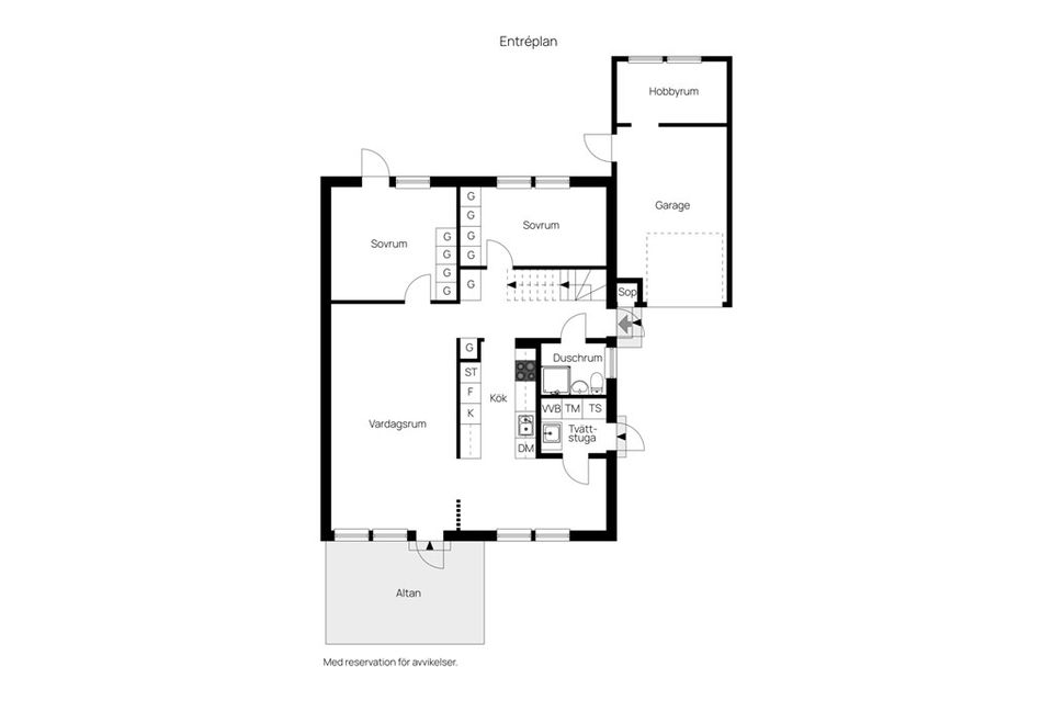 Radhus, Flöjtgatan 17, Gånsvik, Härnösand