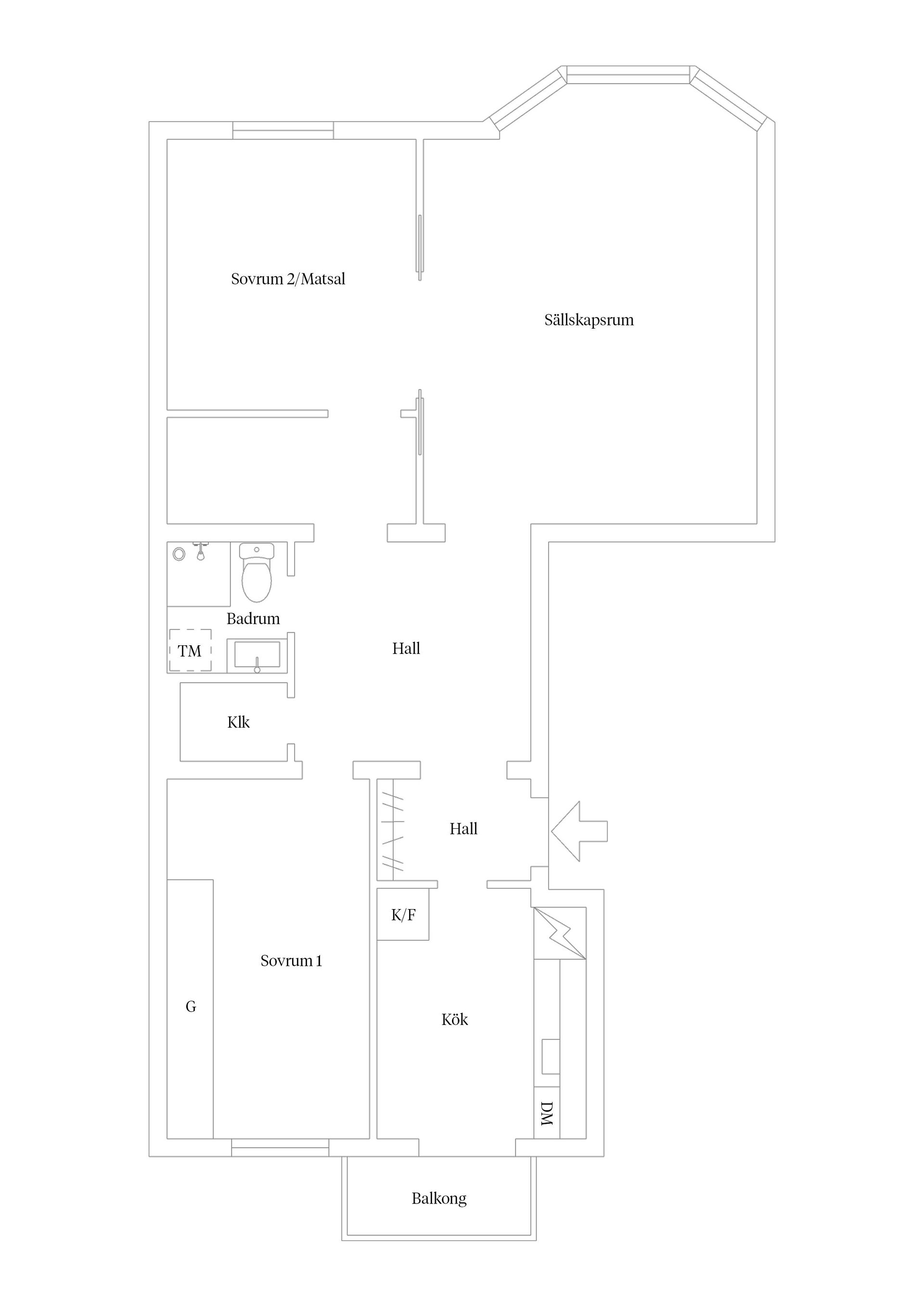 Bostadsrätt, Regementsgatan 66B, Slottstaden, Malmö