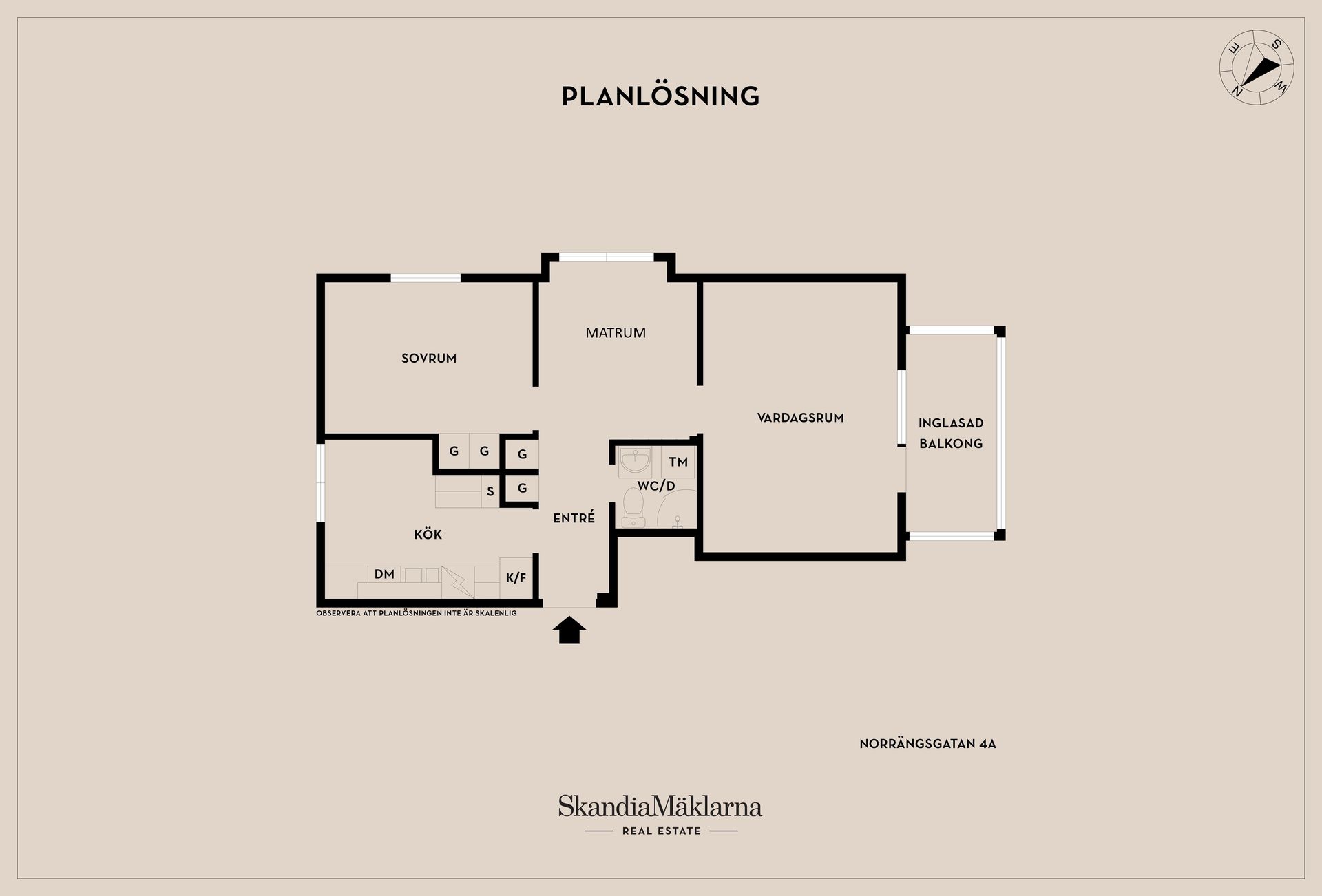 Bostadsrätt, Norrängsgatan 4A, Centralt, Motala