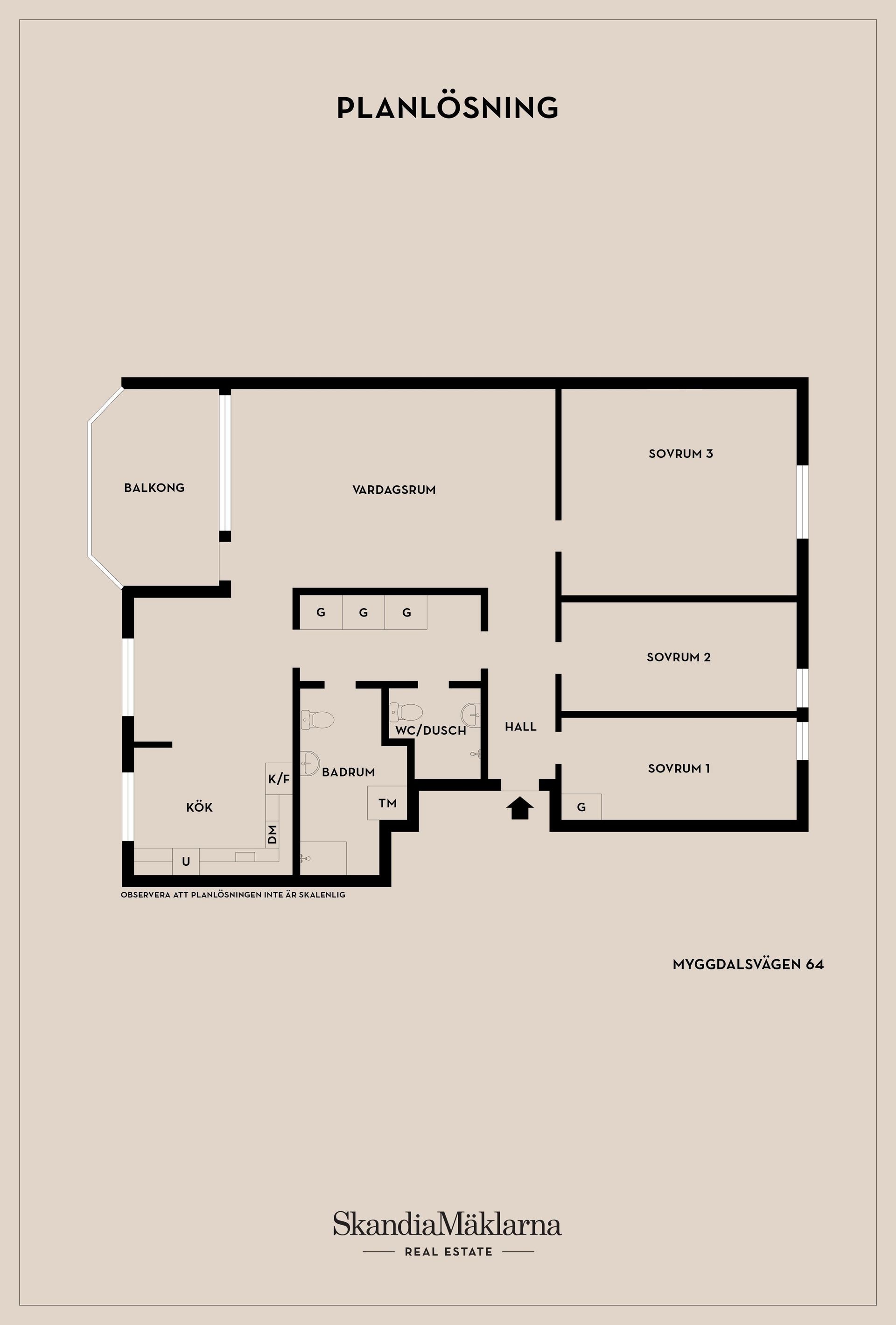 Bostadsrätt, Myggdalsvägen 64, Centrala Tyresö, Tyresö