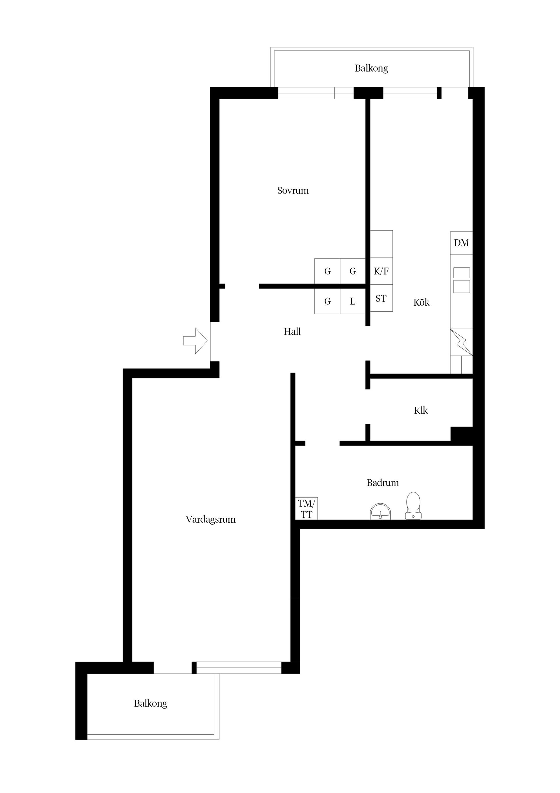 Bostadsrätt, Kungsängsgatan 57C, Kungsängen, Uppsala