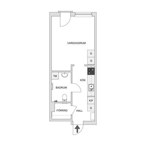Bostadsrätt, Blåportshöjden 2B, Blåportshöjden, Karlskrona