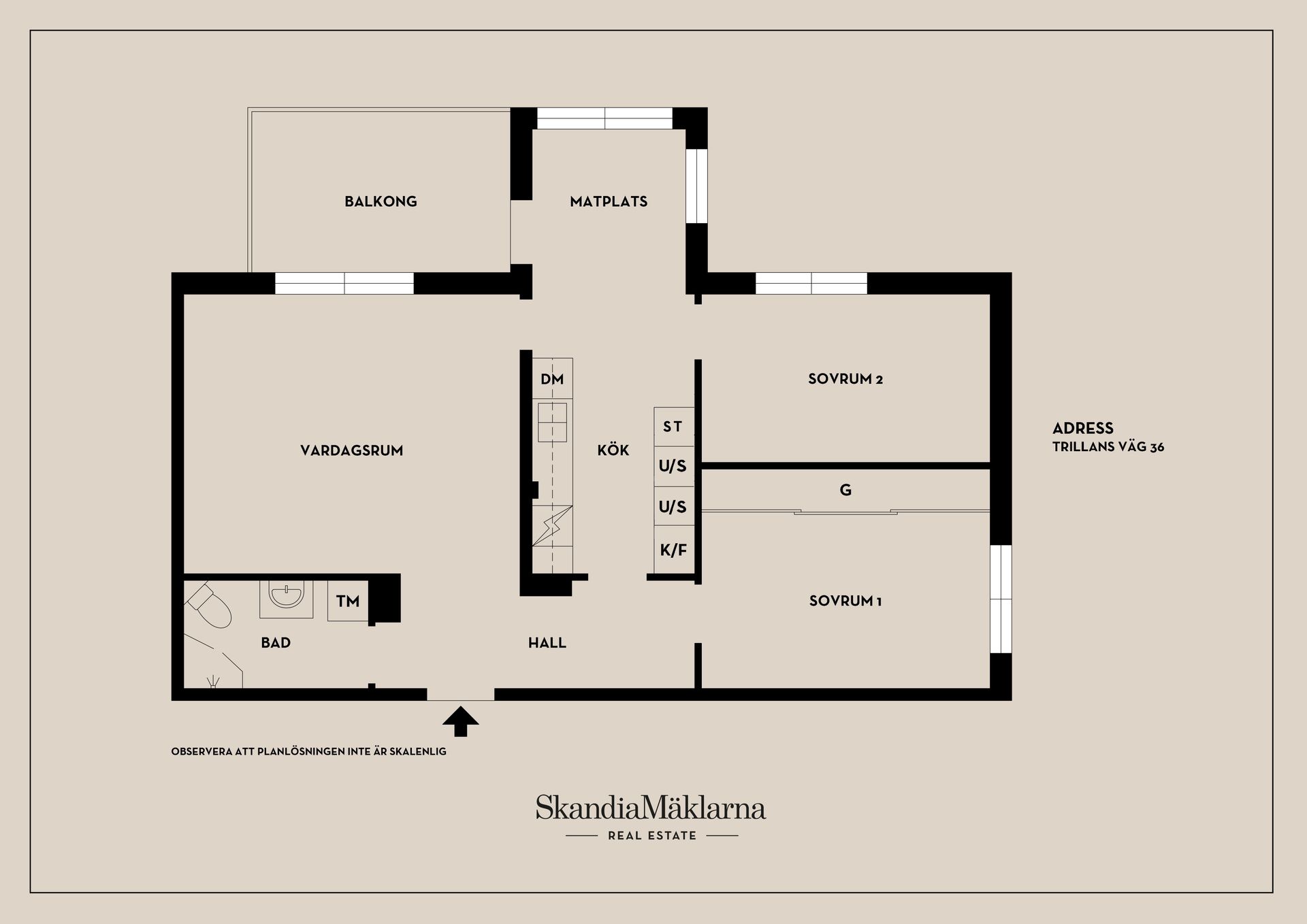 Bostadsrätt, Trillans väg 36, Jarlaberg, Nacka