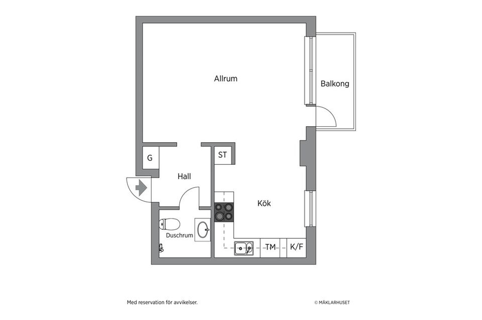 Bostadsrätt, Brunnshusgatan 31 C, Centrum, Härnösand