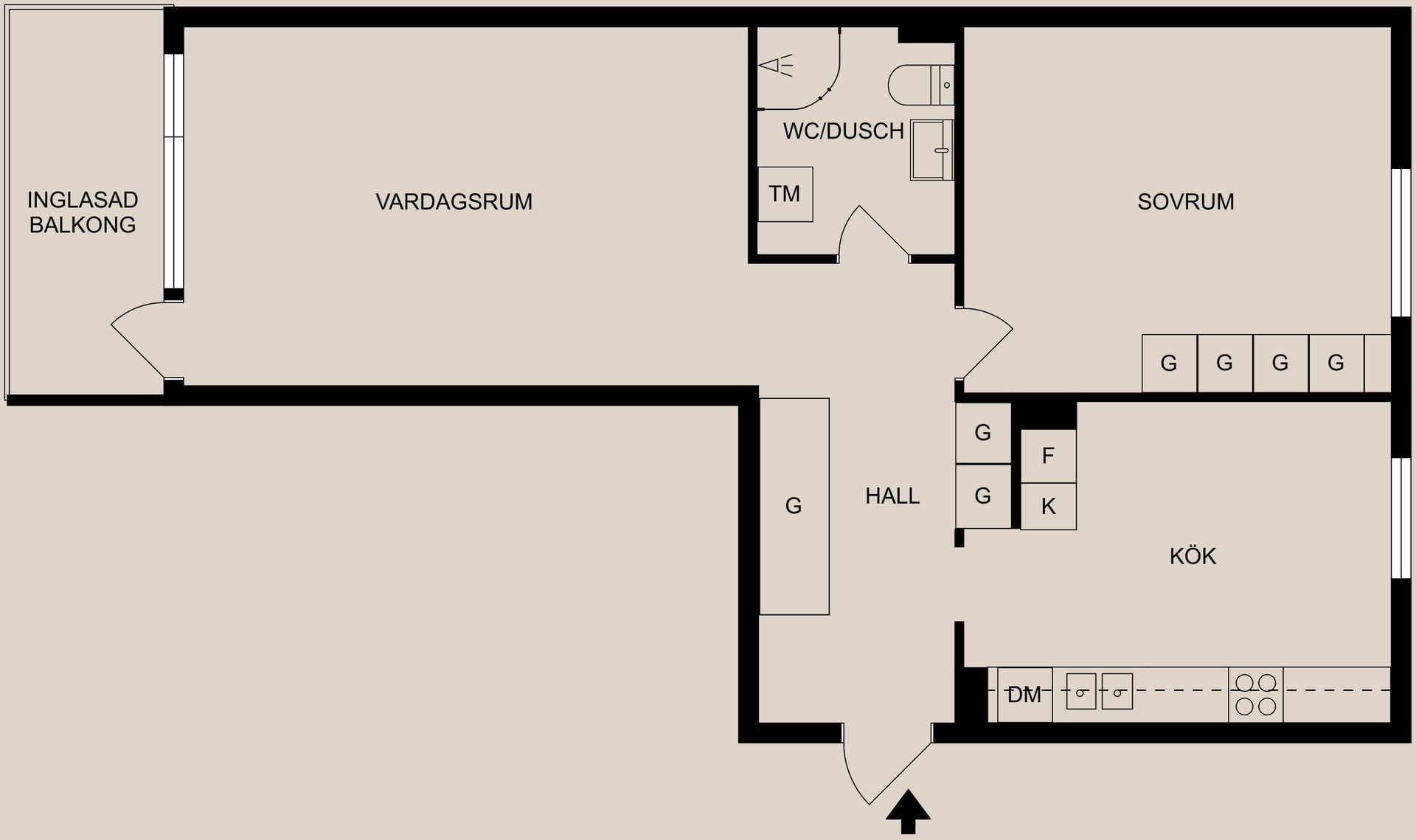 Bostadsrätt, Slottsgatan 131, Centralt, Norrköping