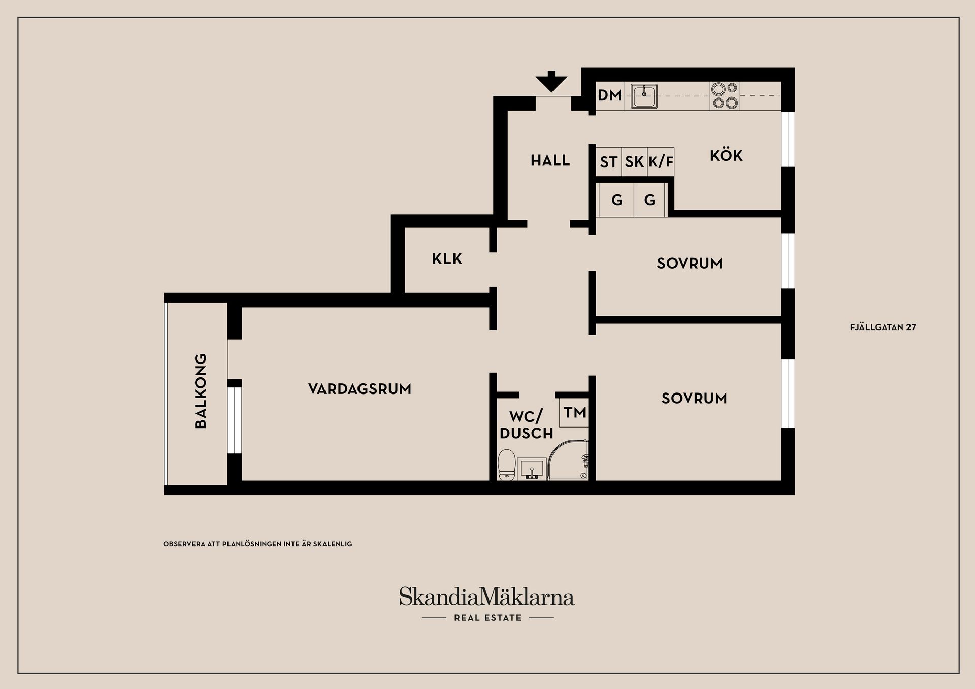 Bostadsrätt, Fjällgatan 27, Tullen, Borås