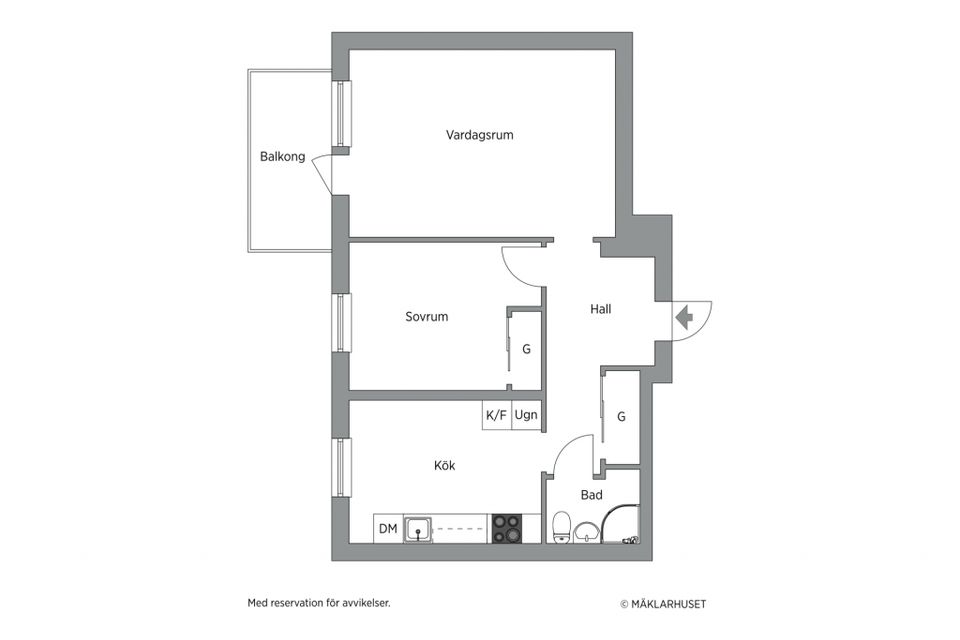 Bostadsrätt, Hertig Knutsgatan 39A, Öster / Högskolan, Halmstad