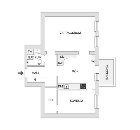 Bostadsrätt, Rörstrandsgatan 32A,1 tr, Vasastan Birkastan, Stockholm