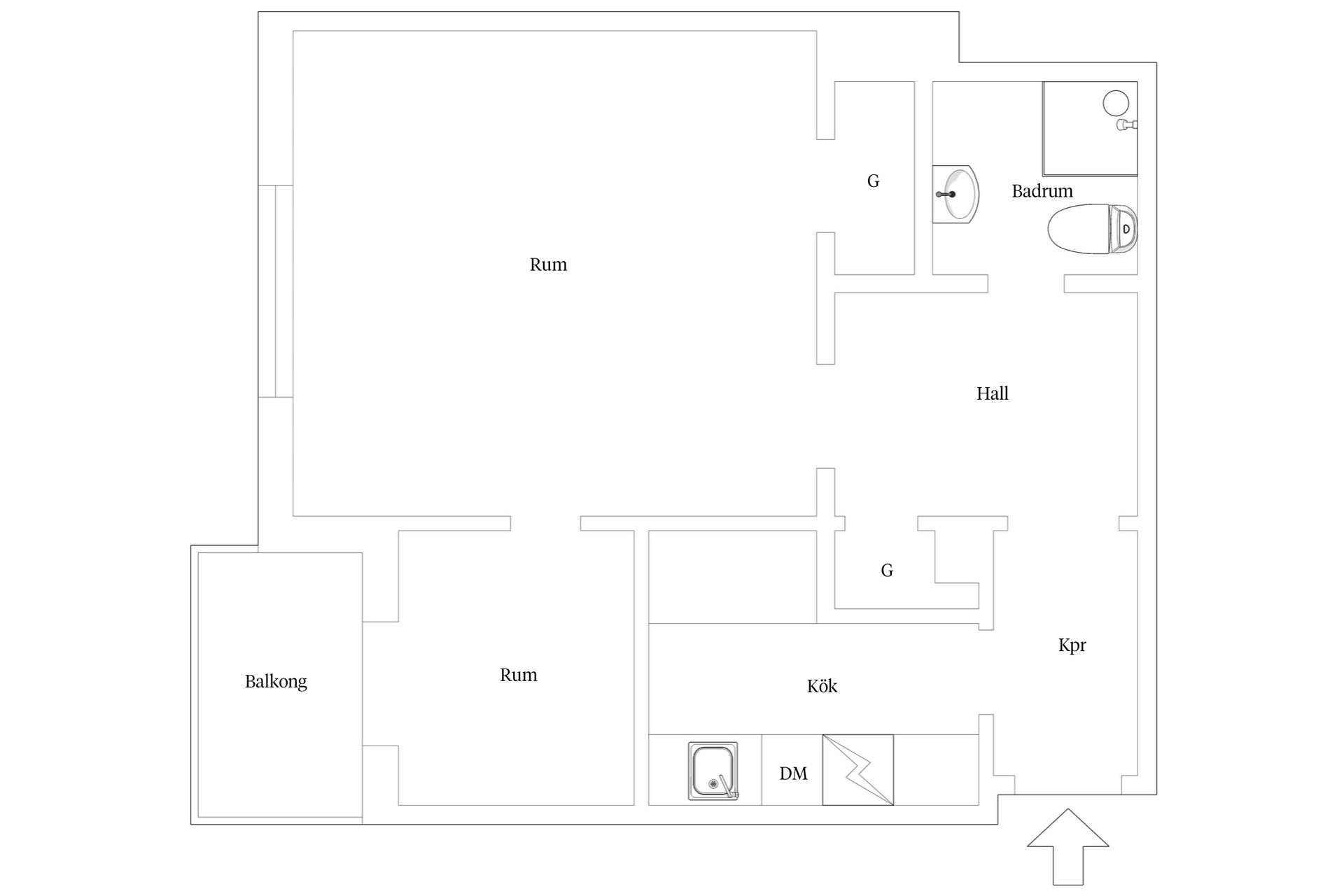 Bostadsrätt, Gambrinusgatan 5, 2tr, Kungsholmen - Rådhuset, Stockholm