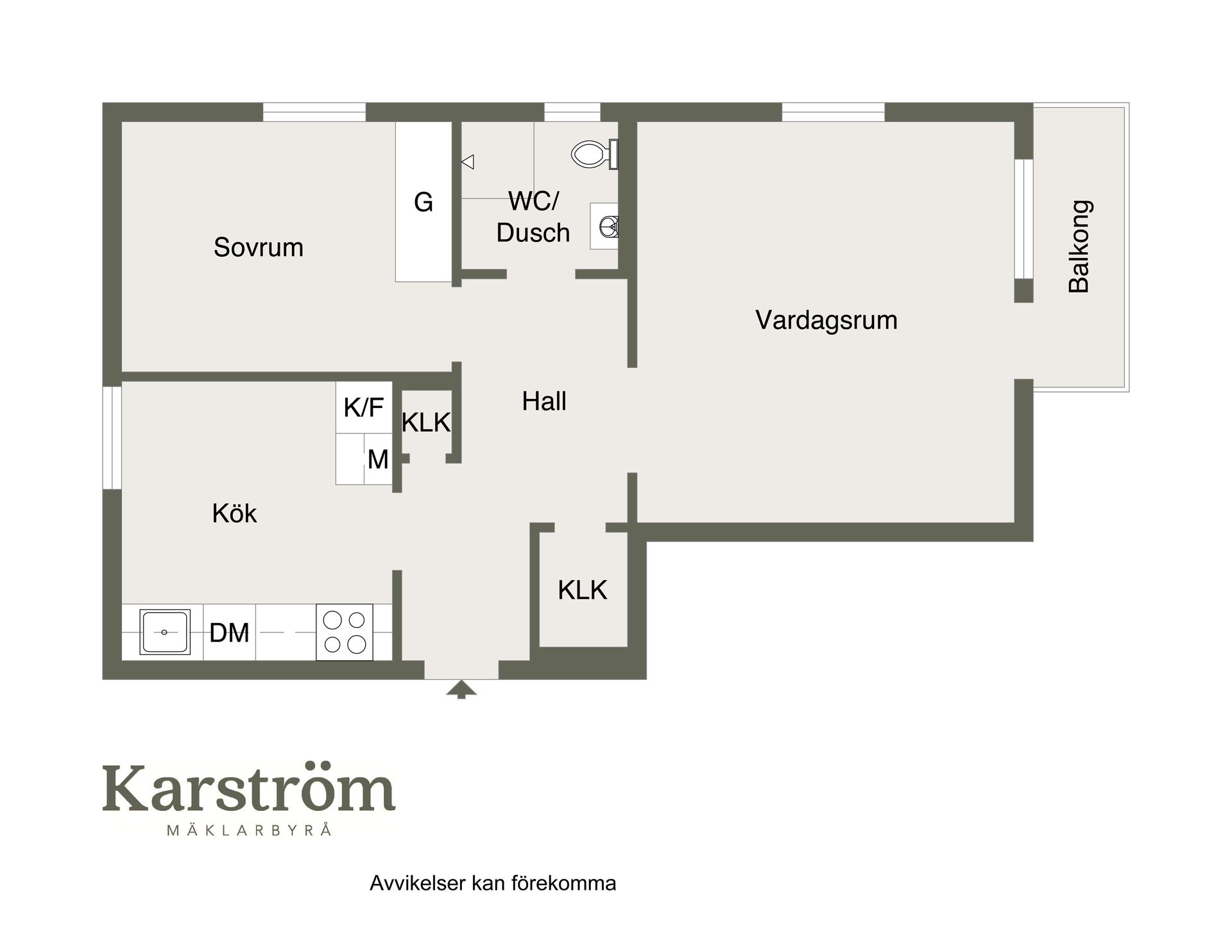 Bostadsrätt, Albäcksgatan 1A, Södermalm, Sundsvall