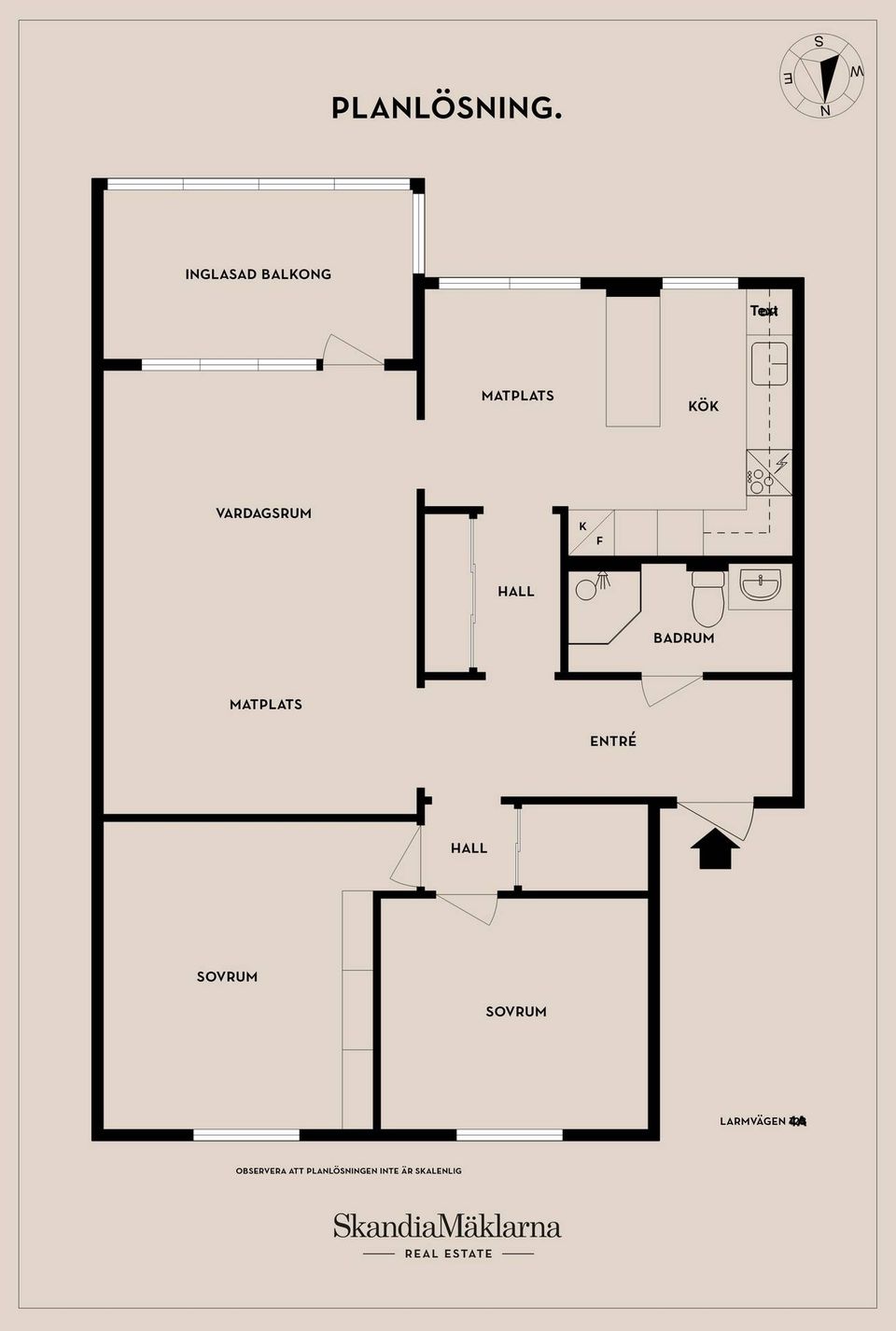Bostadsrätt, Larmvägen 4A, Fredriksdal, Helsingborg
