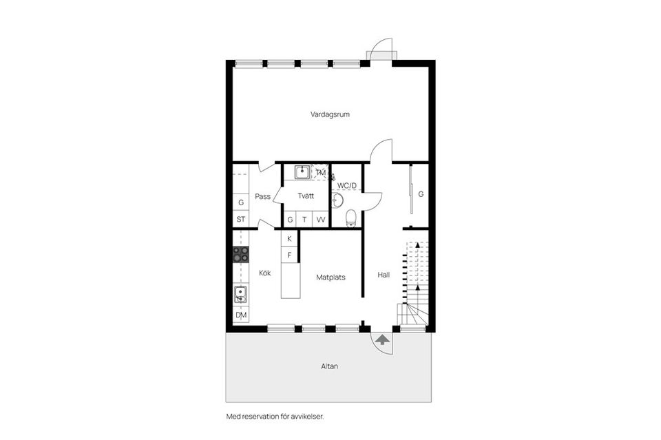 Radhus, Fagottgatan 36, Gånsvik, Härnösand