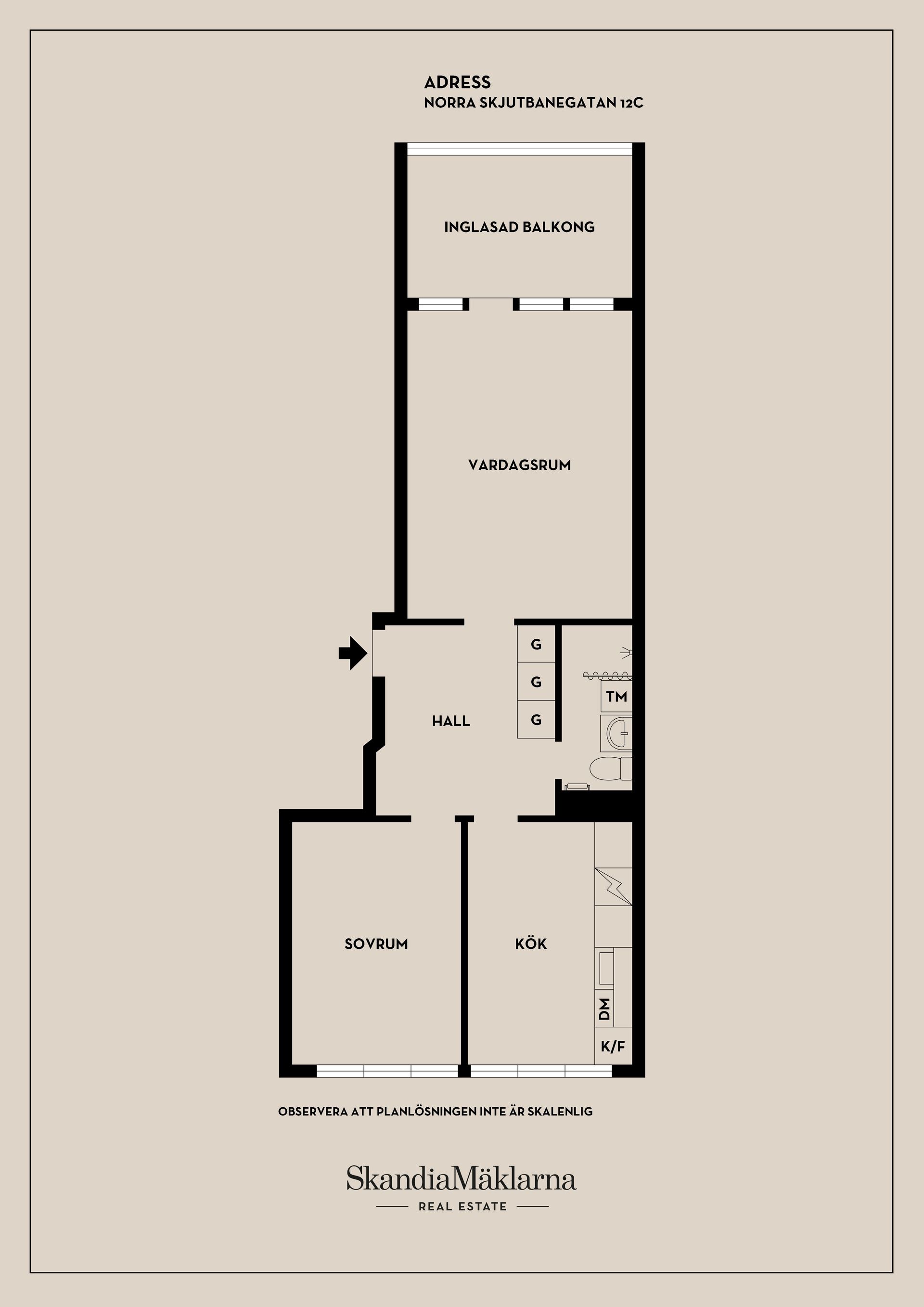 Bostadsrätt, Norra Skjutbanegatan 12C, Norra Haga, Västerås
