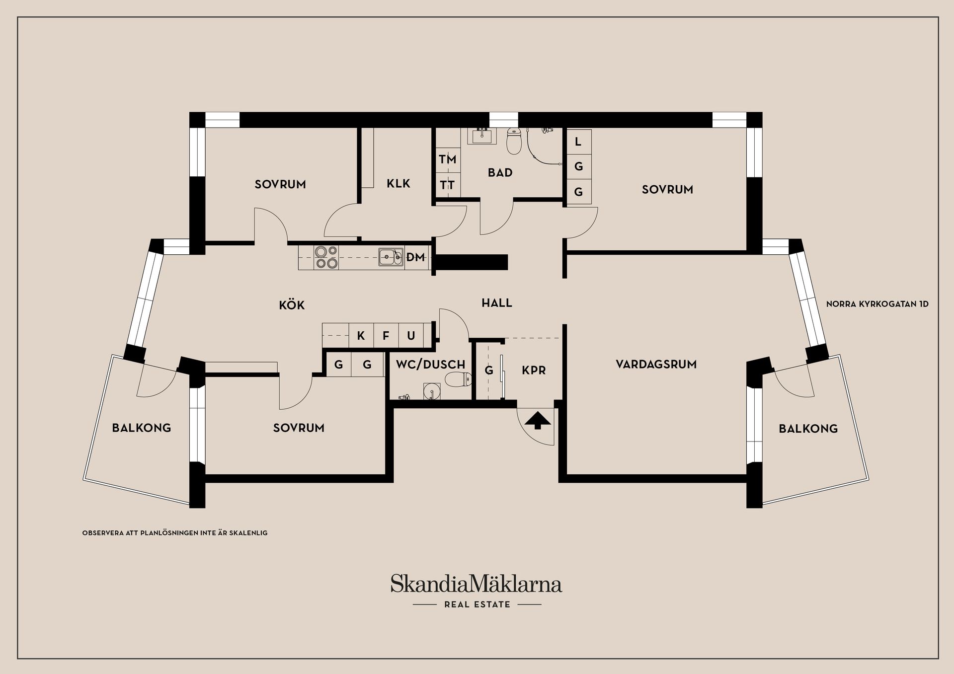 Bostadsrätt, Norra Kyrkogatan 1D, Tingvallastaden, Karlstad