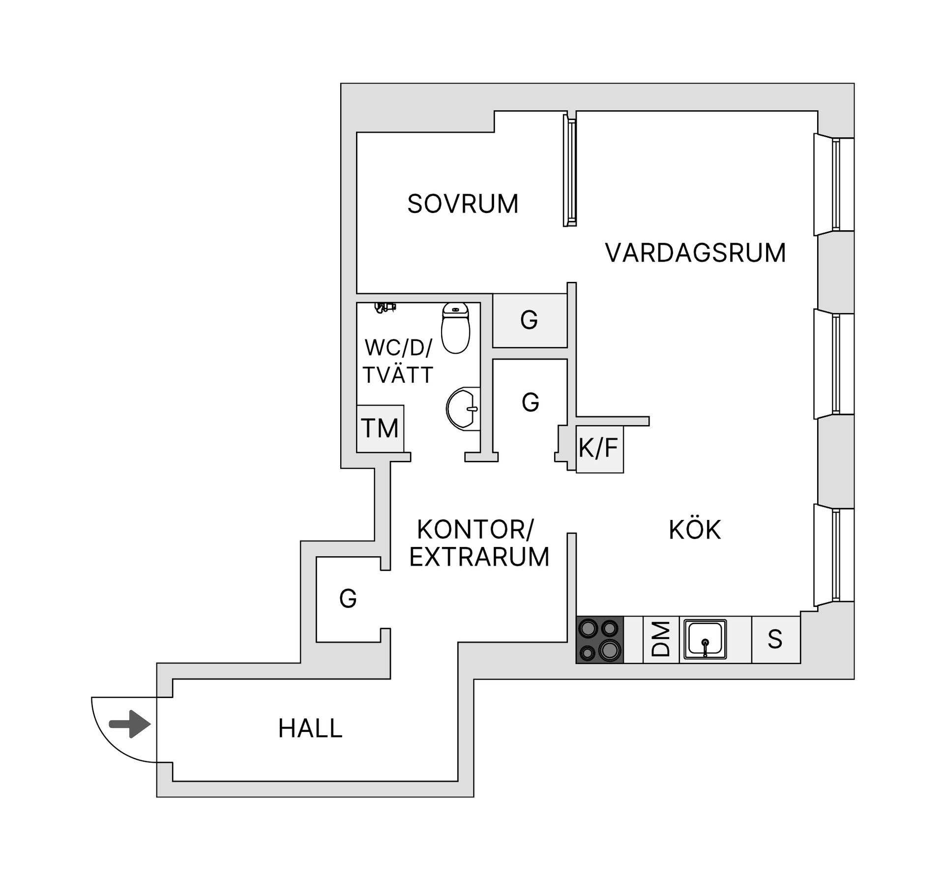Bostadsrätt, Lindvallsgatan 2, Södermalm - Hornstull, Stockholm