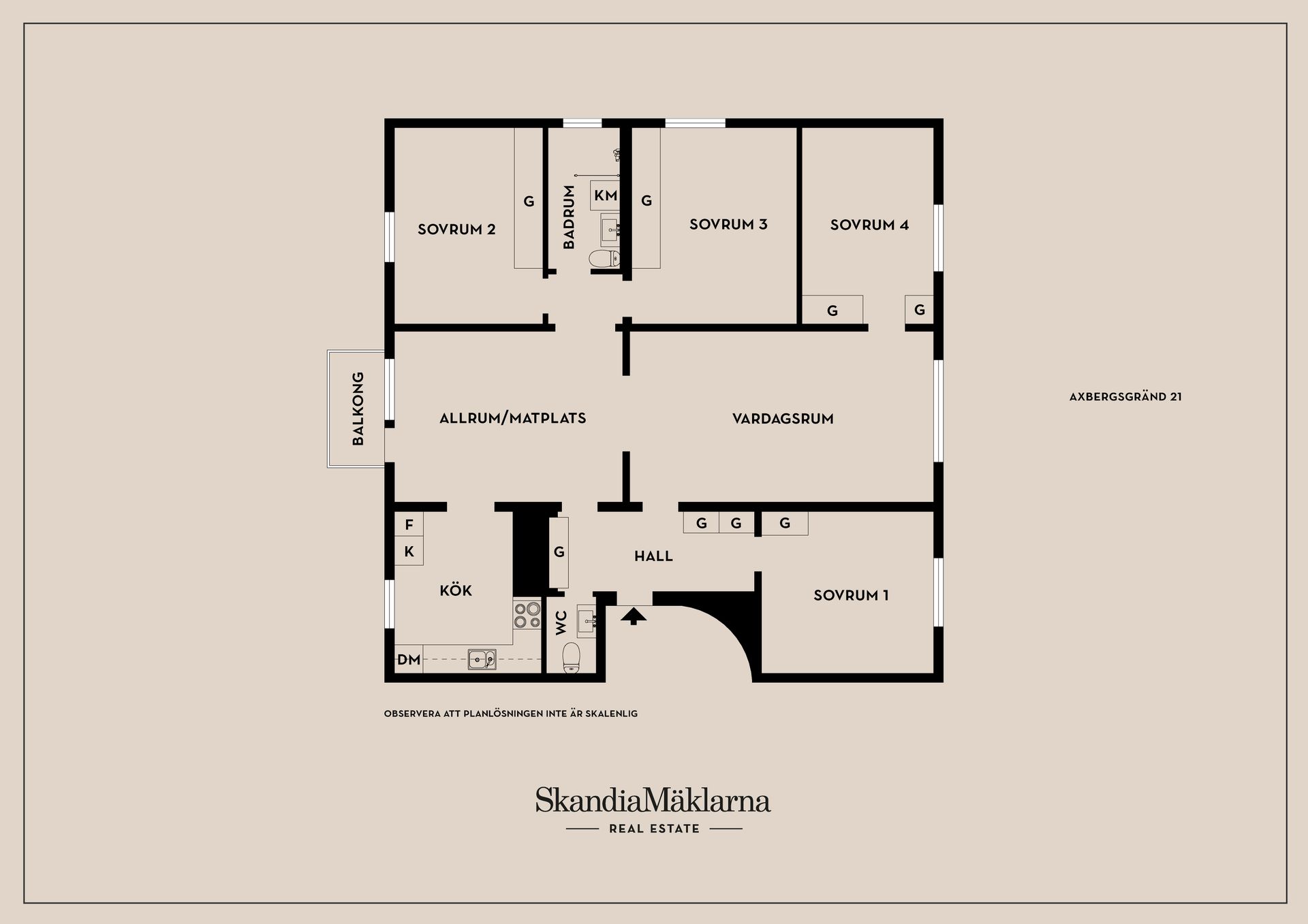 Bostadsrätt, Axbergsgränd 21, Hagsätra, Stockholm
