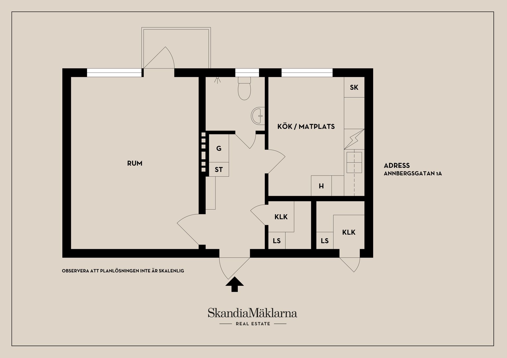 Bostadsrätt, Annebergsgatan 1A, Centralt Öster, Nyköping