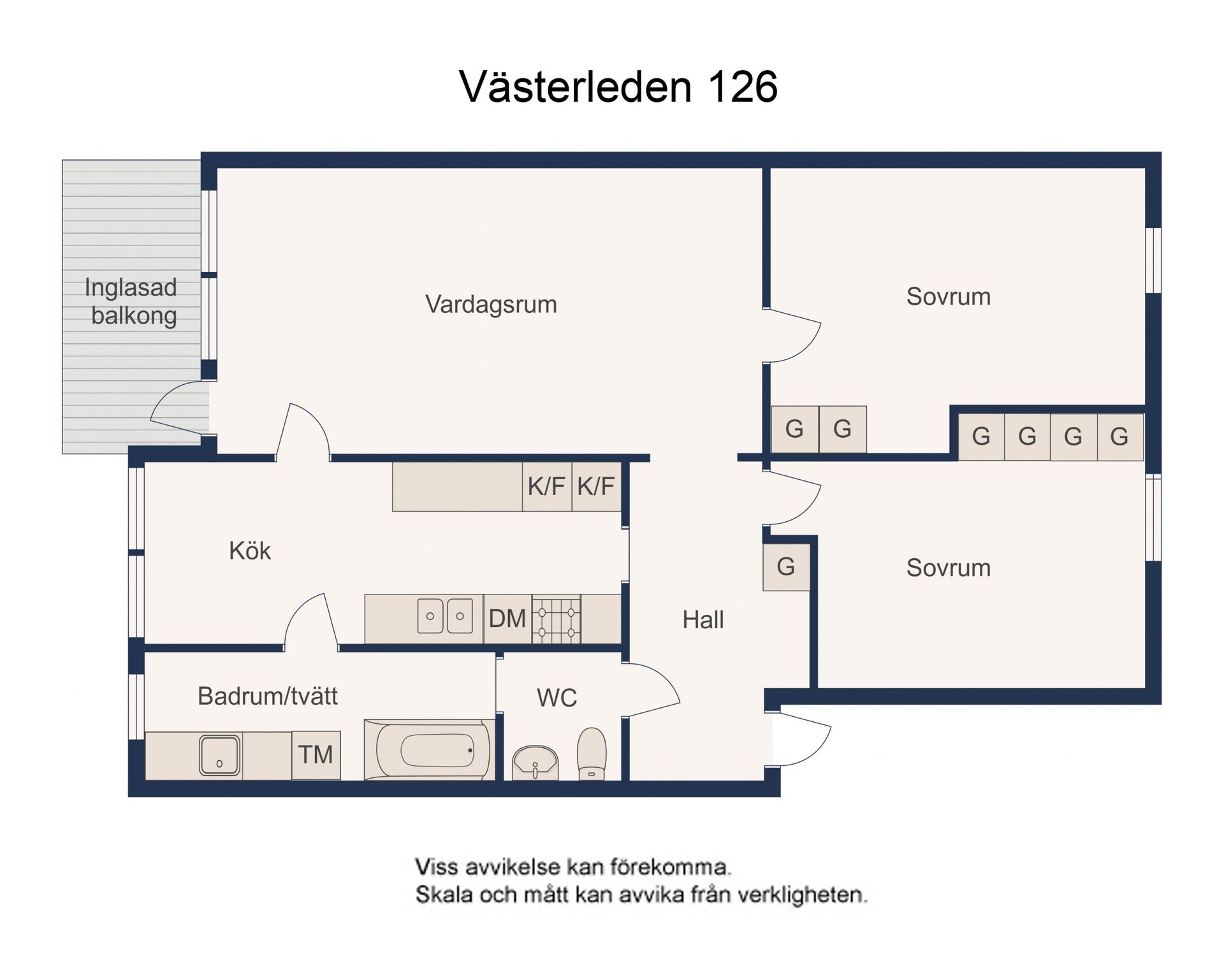 Bostadsrätt, Västerleden 126, Enköping