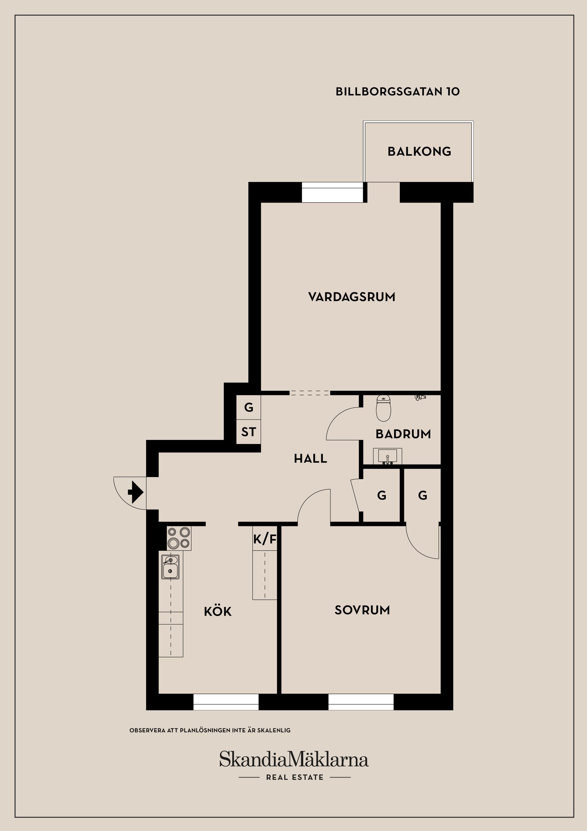 Bostadsrätt, Billborgsgatan 10, Centrala Norrtälje, Norrtälje