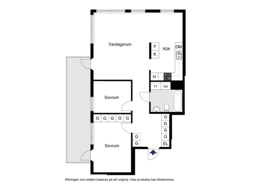 Bostadsrätt, Gröndalsvägen 216, Gröndal - Ekensberg, Stockholm