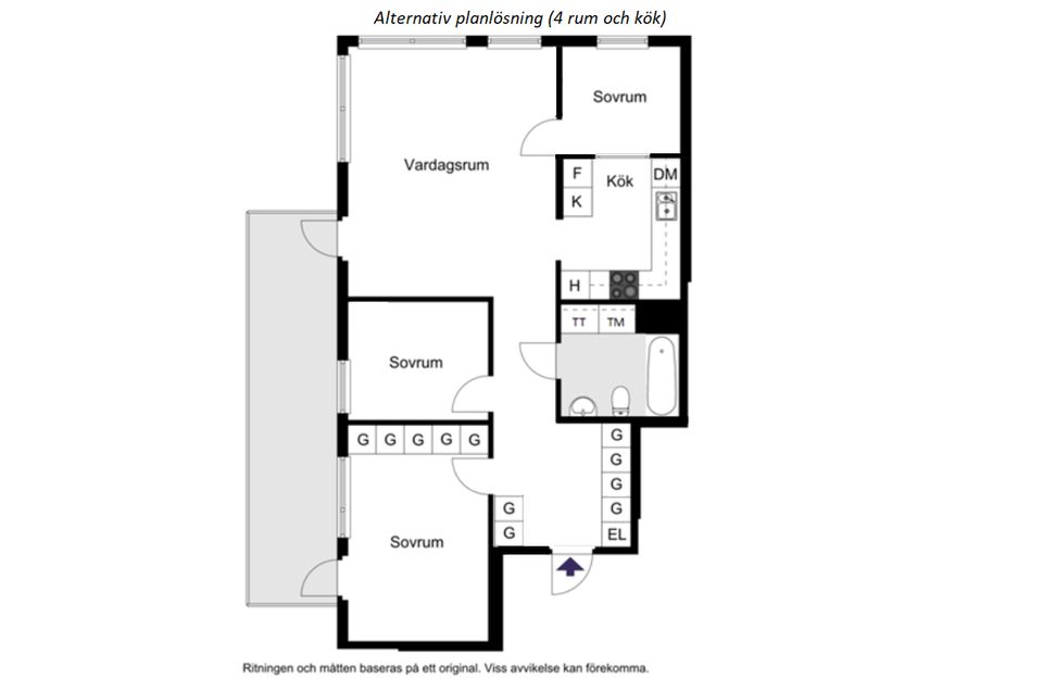 Bostadsrätt, Gröndalsvägen 216, Gröndal - Ekensberg, Stockholm