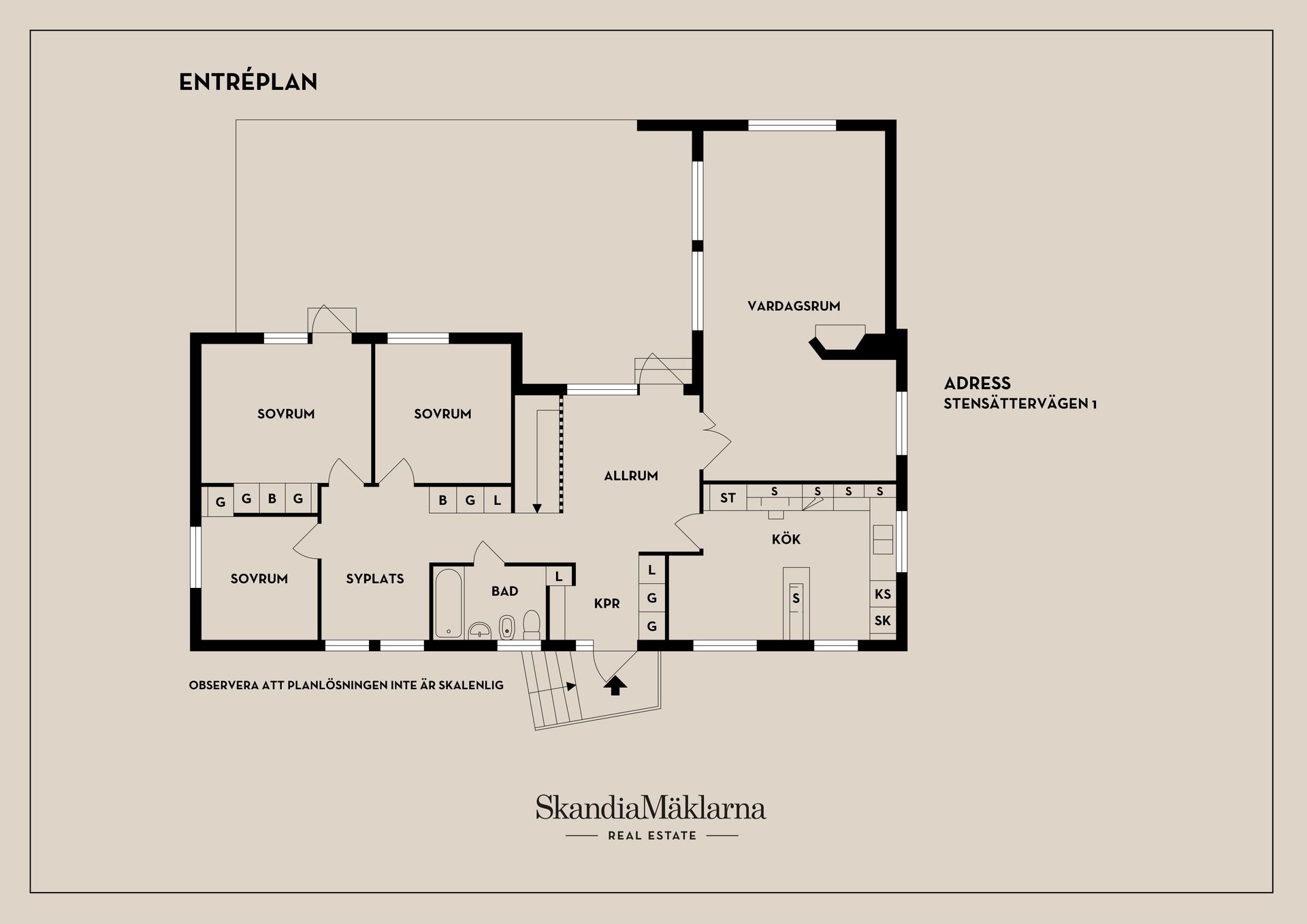 Villa, Stensättervägen 1, Lillån, Örebro