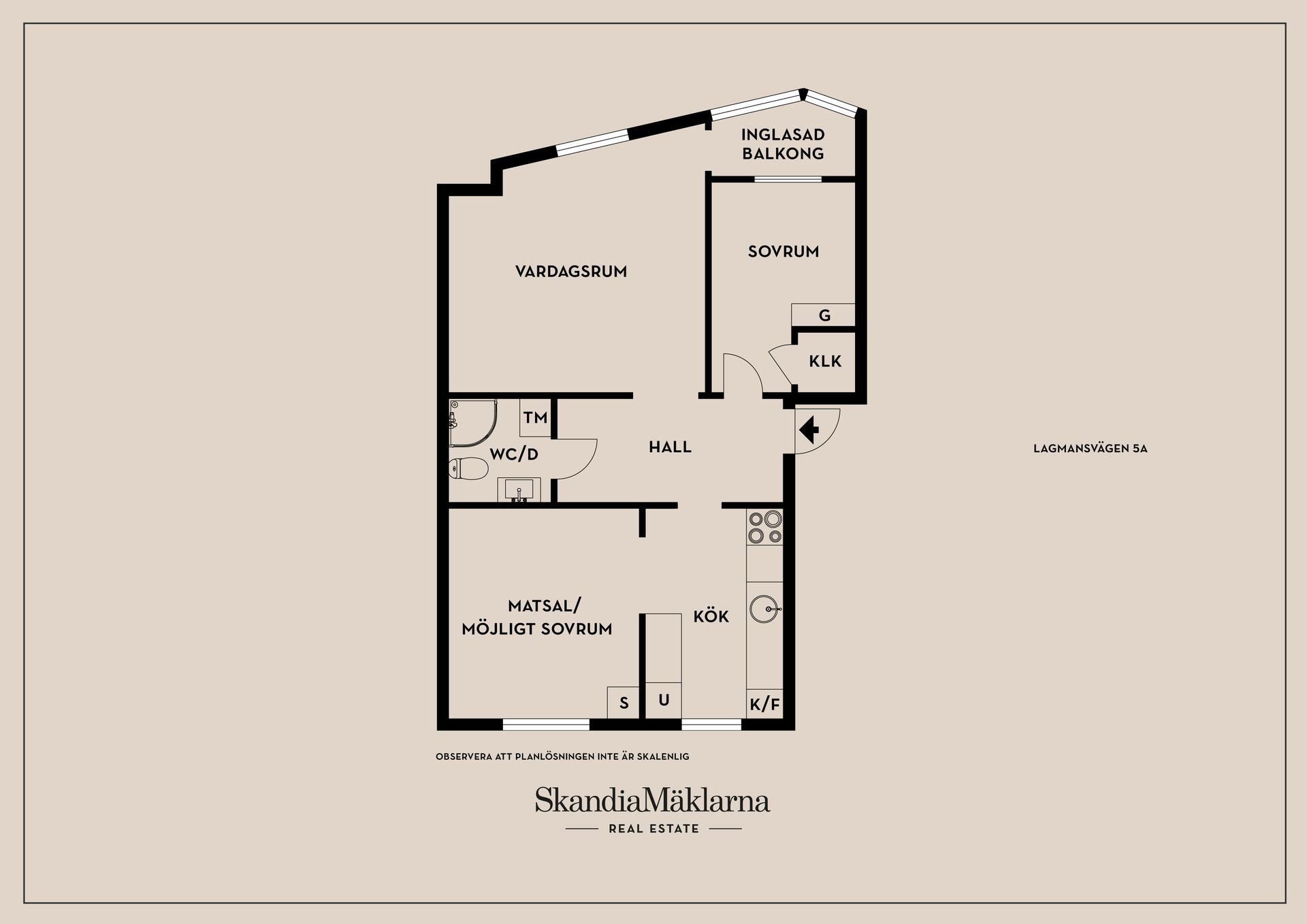 Bostadsrätt, Lagmansvägen 5A, Centrala Södertälje, Södertälje