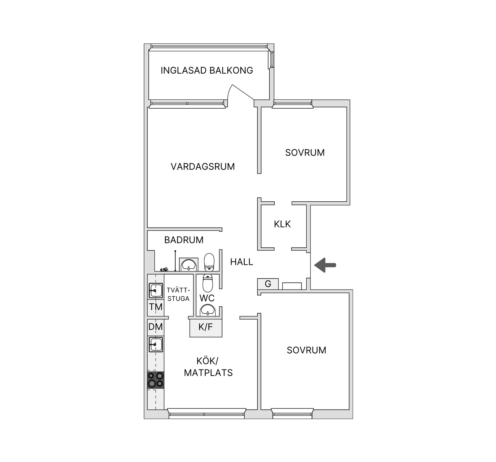 Bostadsrätt, Kransvägen 200, Trandared, Borås