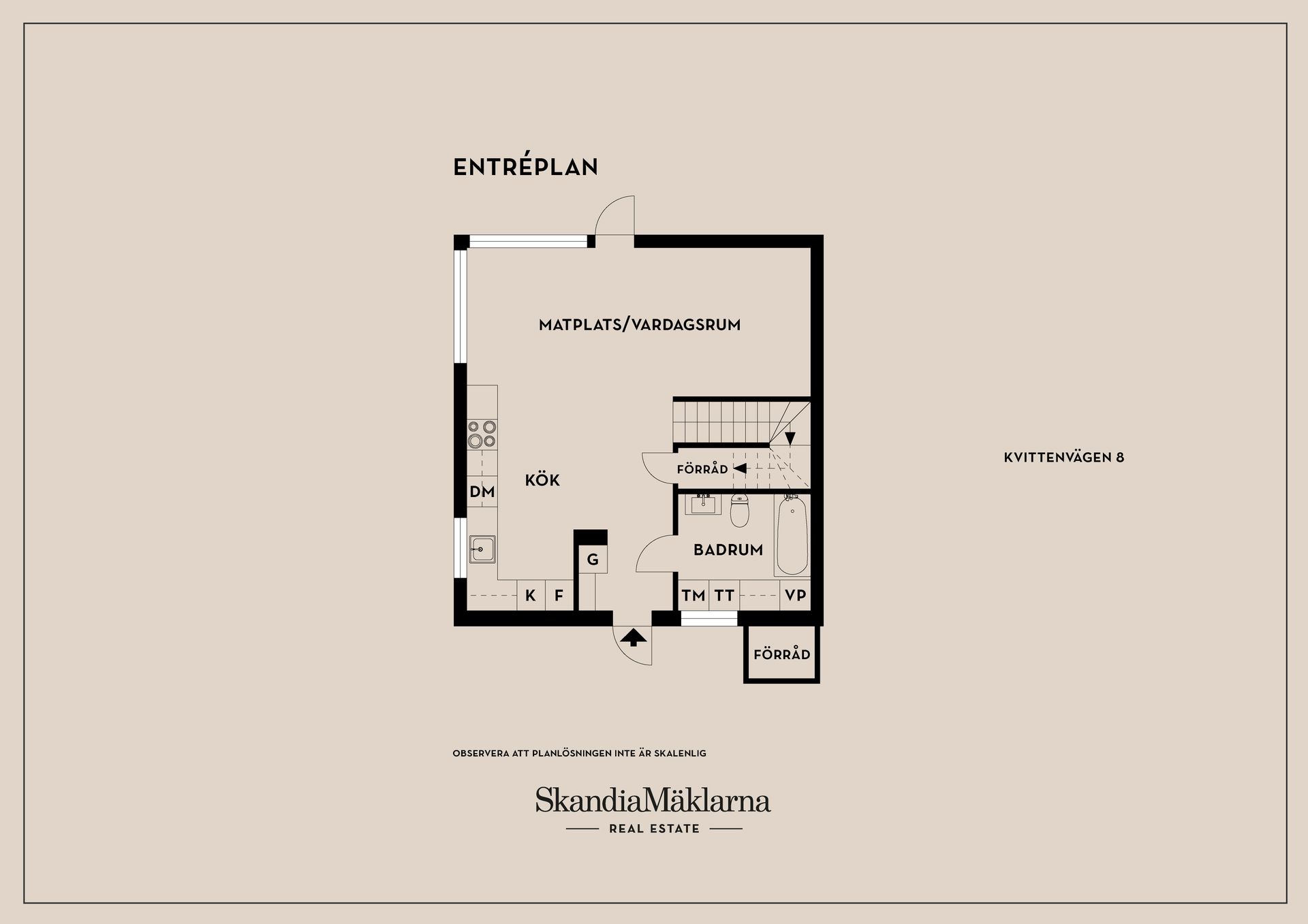 Radhus, Kvittenvägen 8, Vistaberg, Huddinge