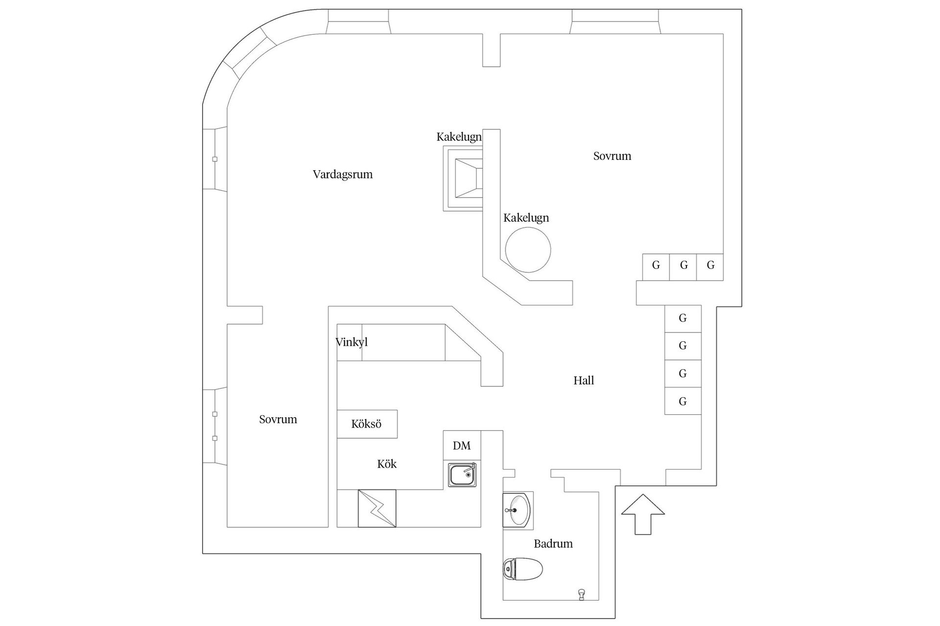 Bostadsrätt, Blekingegatan 18, 2tr, Södermalm, Stockholm