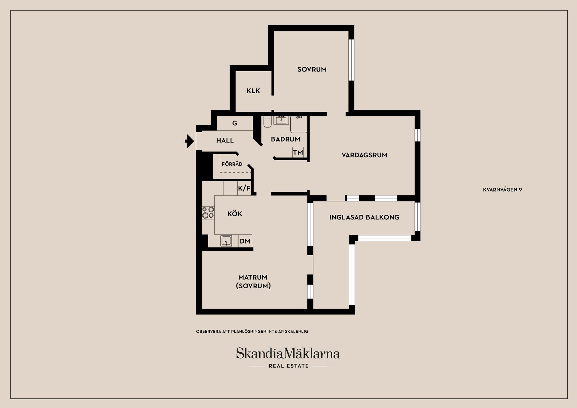 Bostadsrätt, Kvarnvägen 9, Centrala Väsby, Upplands Väsby