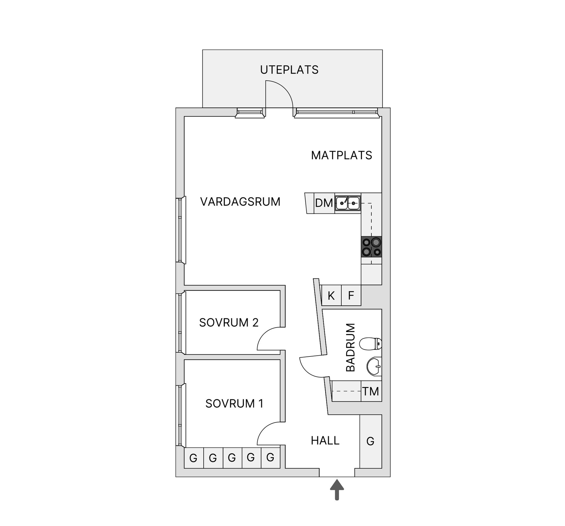 Bostadsrätt, Hovstagränd 11, Hagsätra, Stockholm