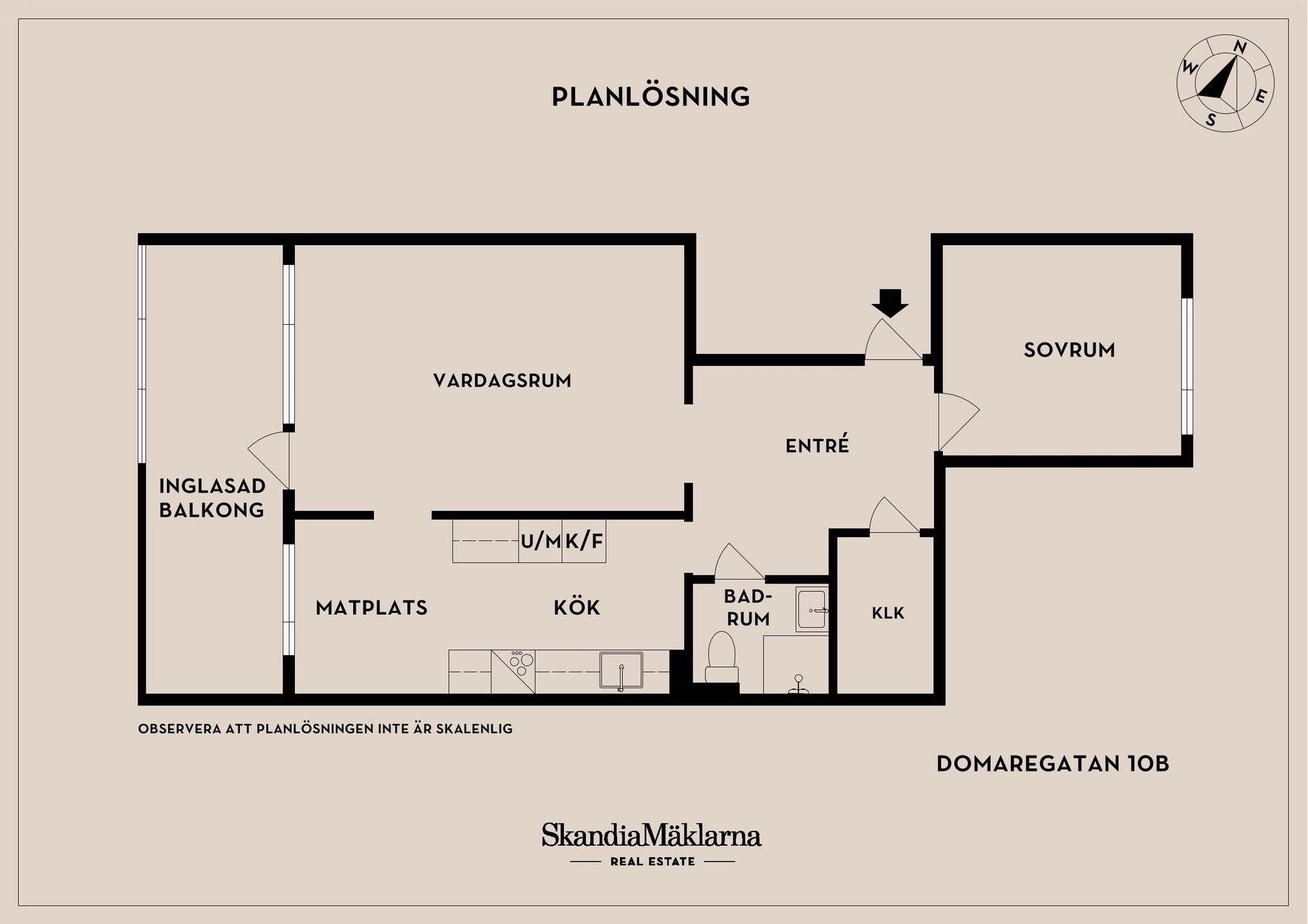 Bostadsrätt, Domaregatan 10B, Elineberg, Helsingborg