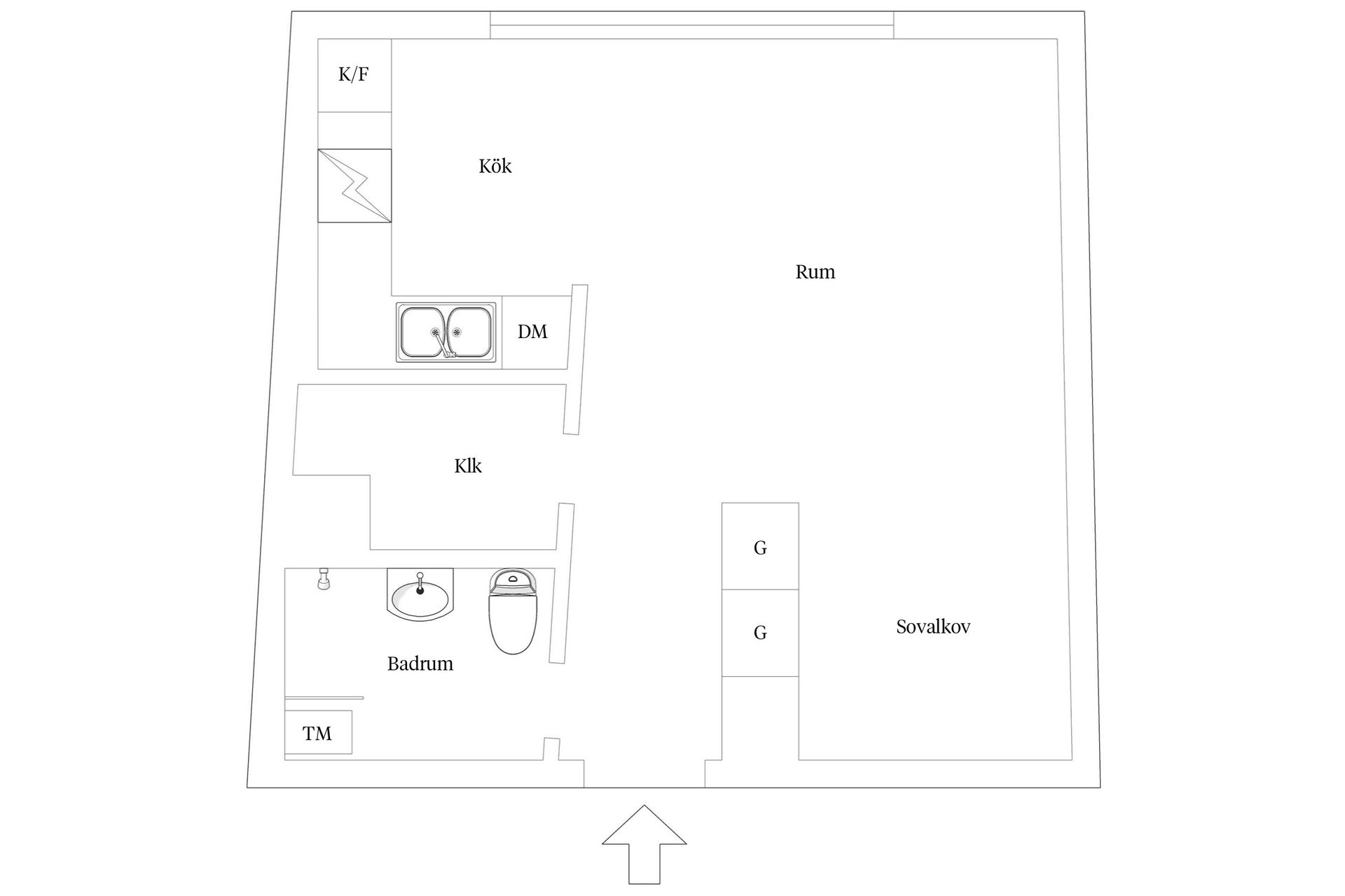 Bostadsrätt, Fatburs brunnsgata 17, 6 tr, Södermalm, Stockholm