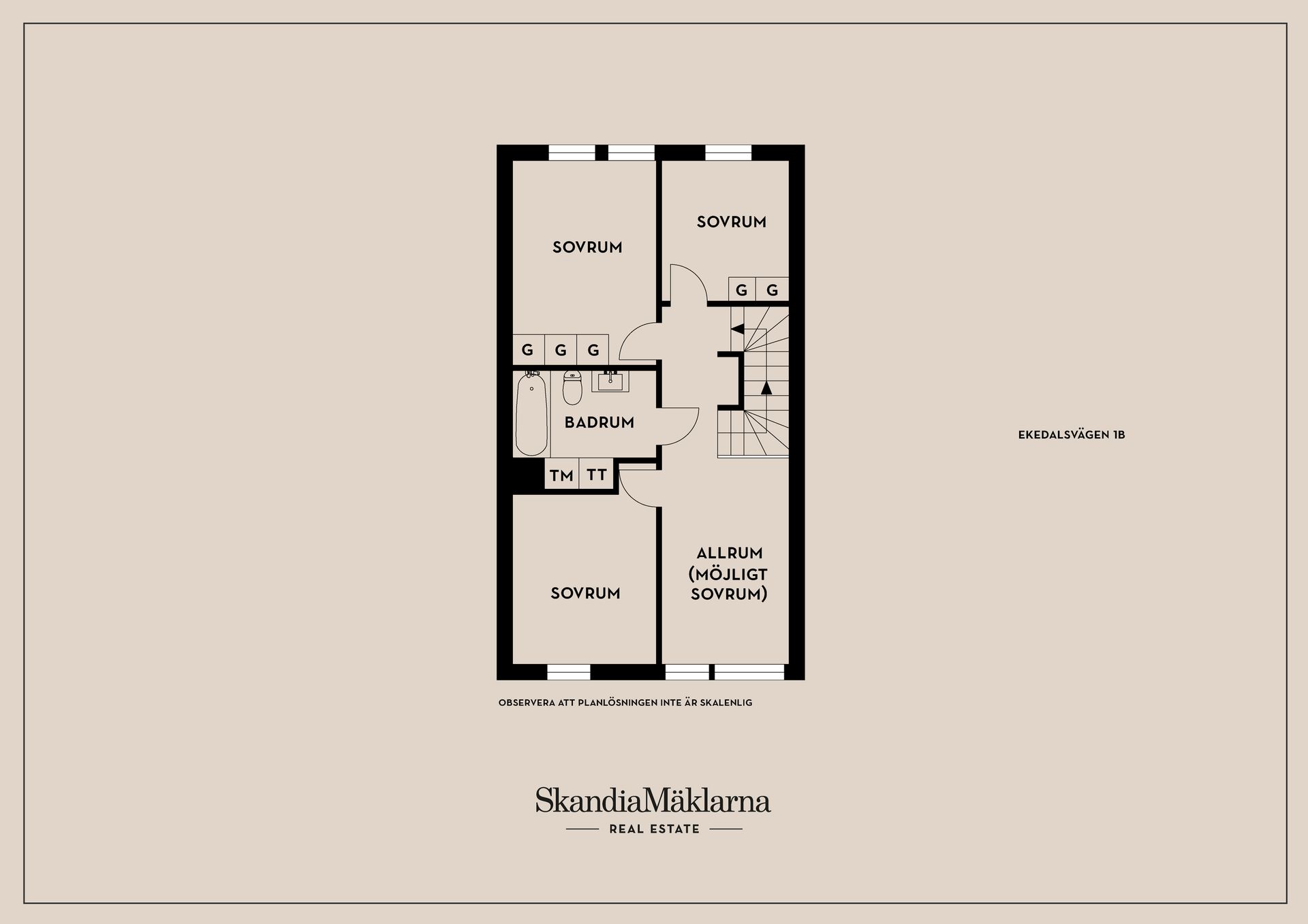 Radhus, Ekedalsvägen 1B, Hörningsnäs, Huddinge
