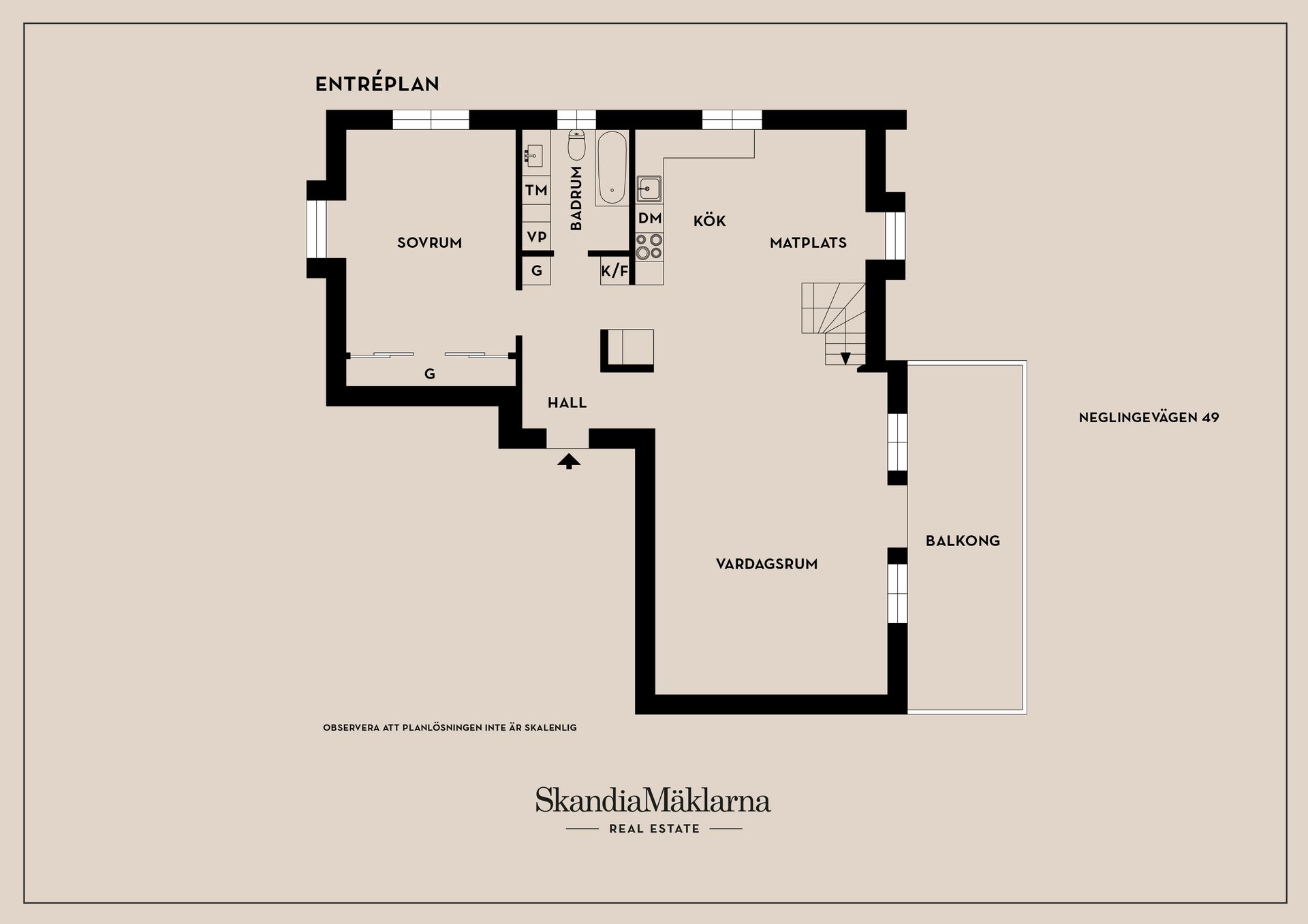 Bostadsrätt, Neglingevägen 49, Nacka