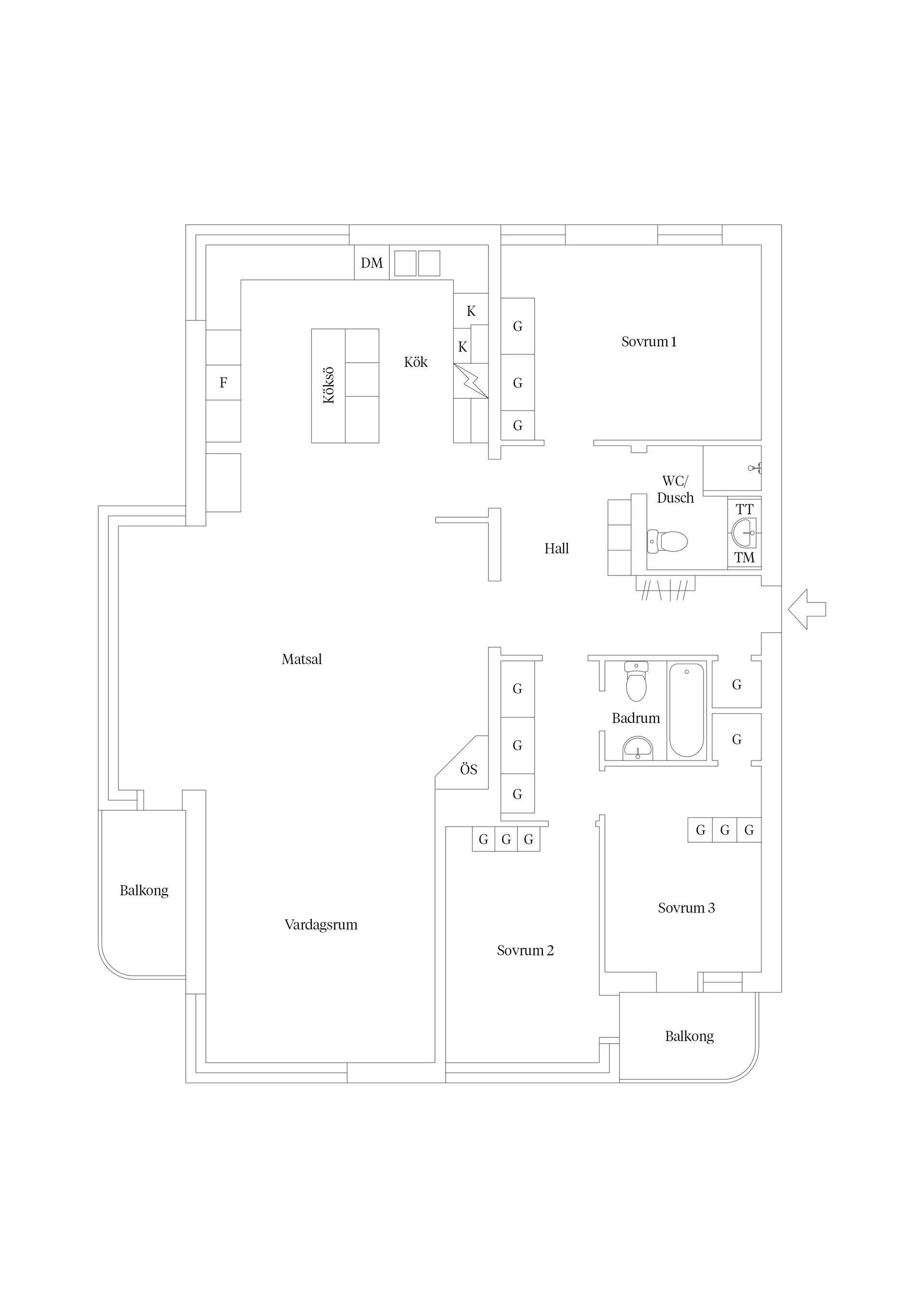 Bostadsrätt, Regementsgatan 56A, Slottsstaden/Ribersborg, Malmö