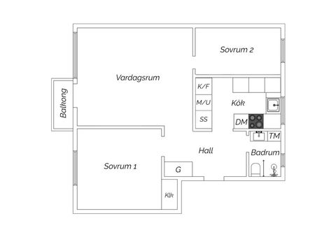 Bostadsrätt, Kyndelsmässogränd 12, Midsommarkransen, Stockholm