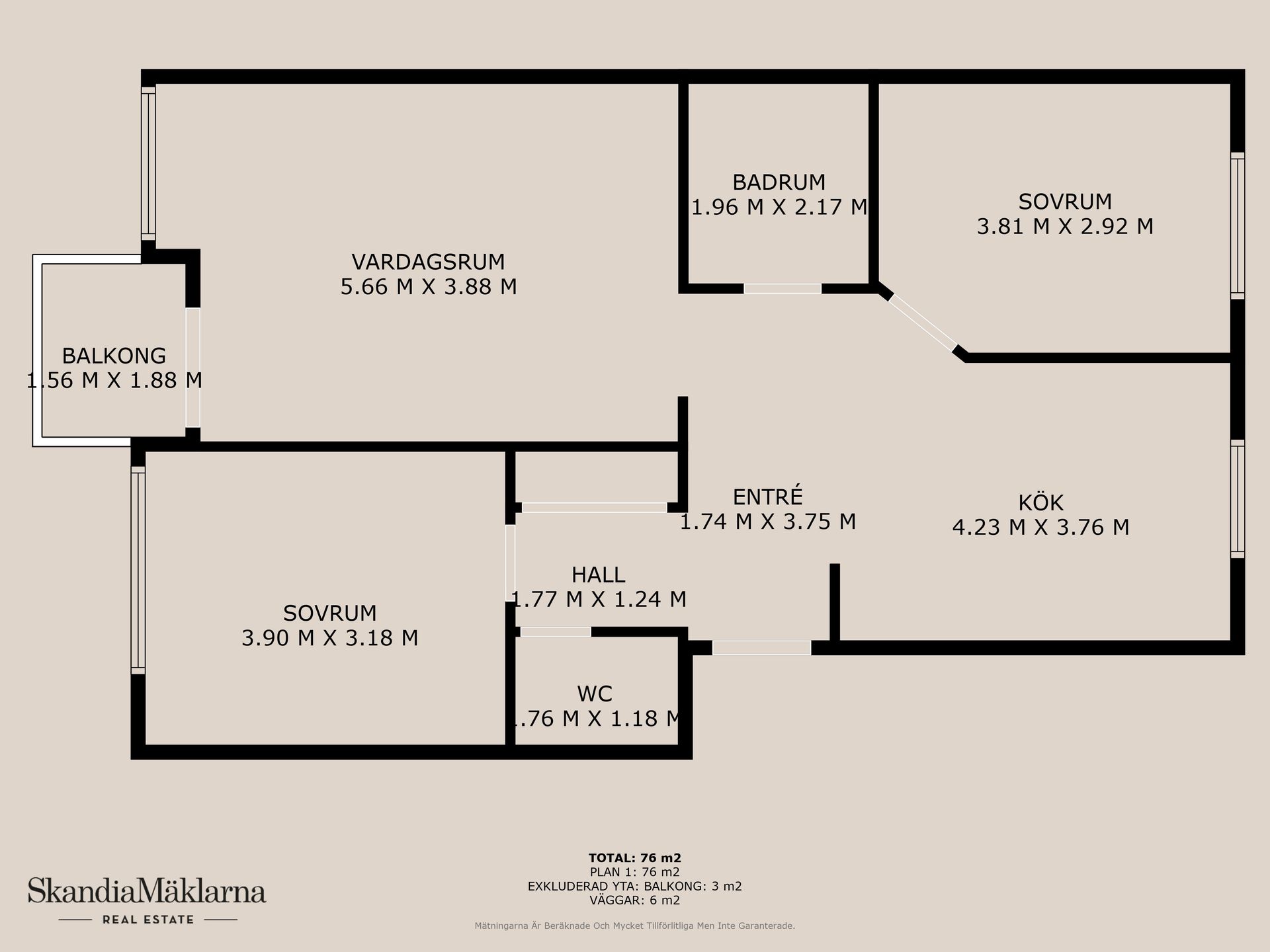 Bostadsrätt, Gränsgatan 34C, Odal/Vilan, Kristianstad