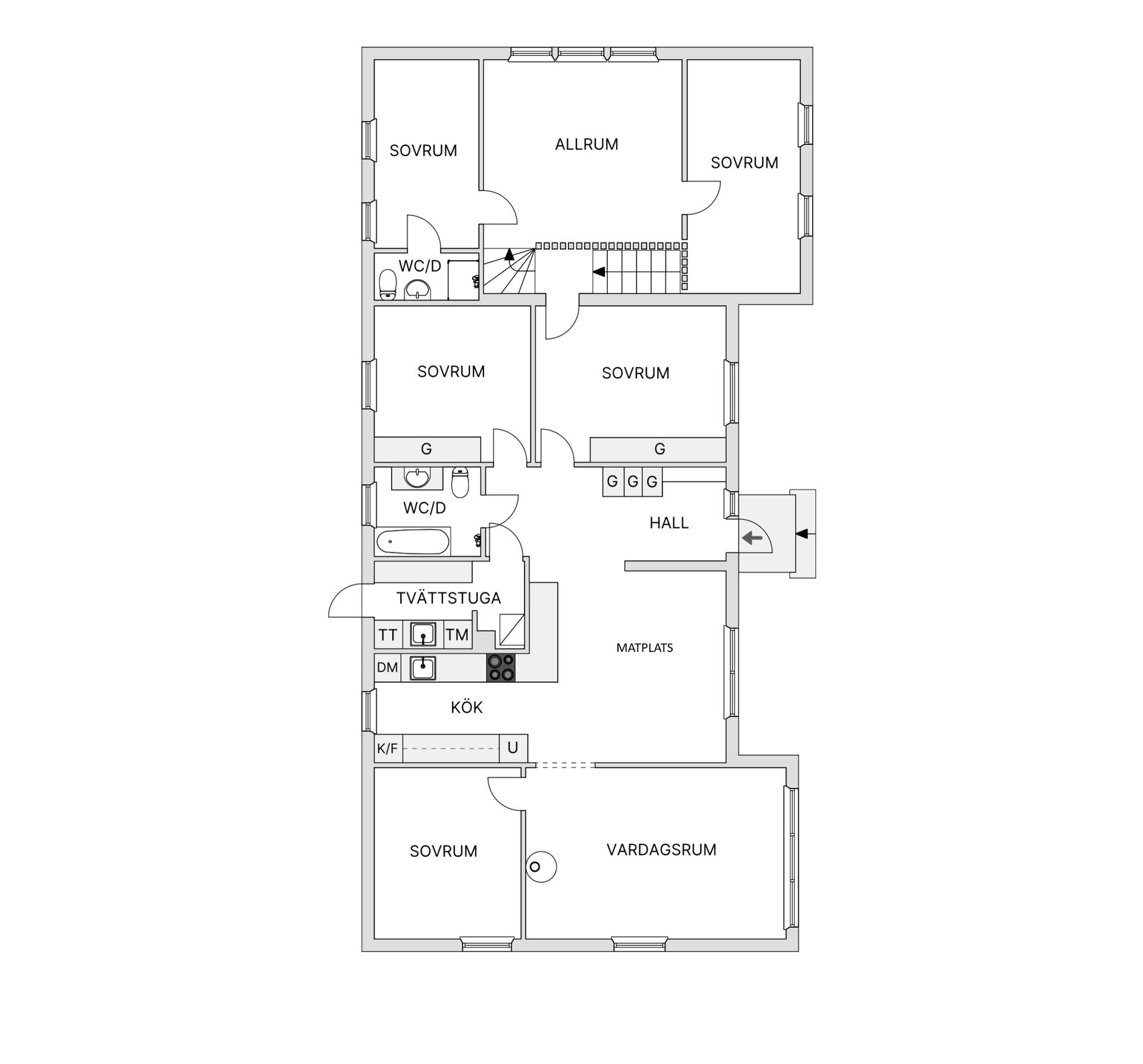 Villa, Brödrahemsgatan 23, Ursviken, Skellefteå