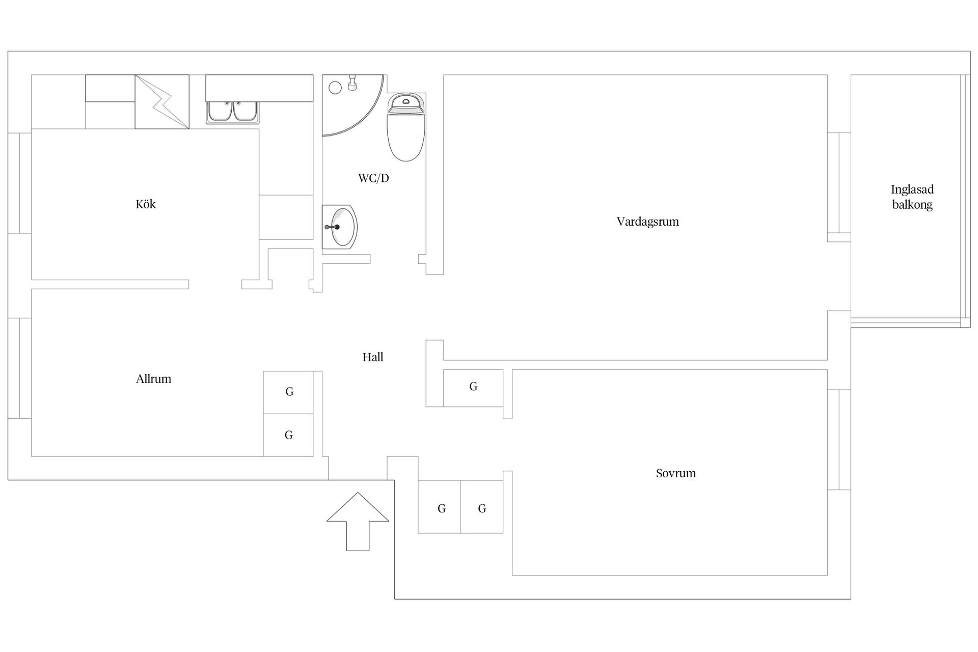 Bostadsrätt, Aulingatan 18A, Centrala Ystad, Ystad