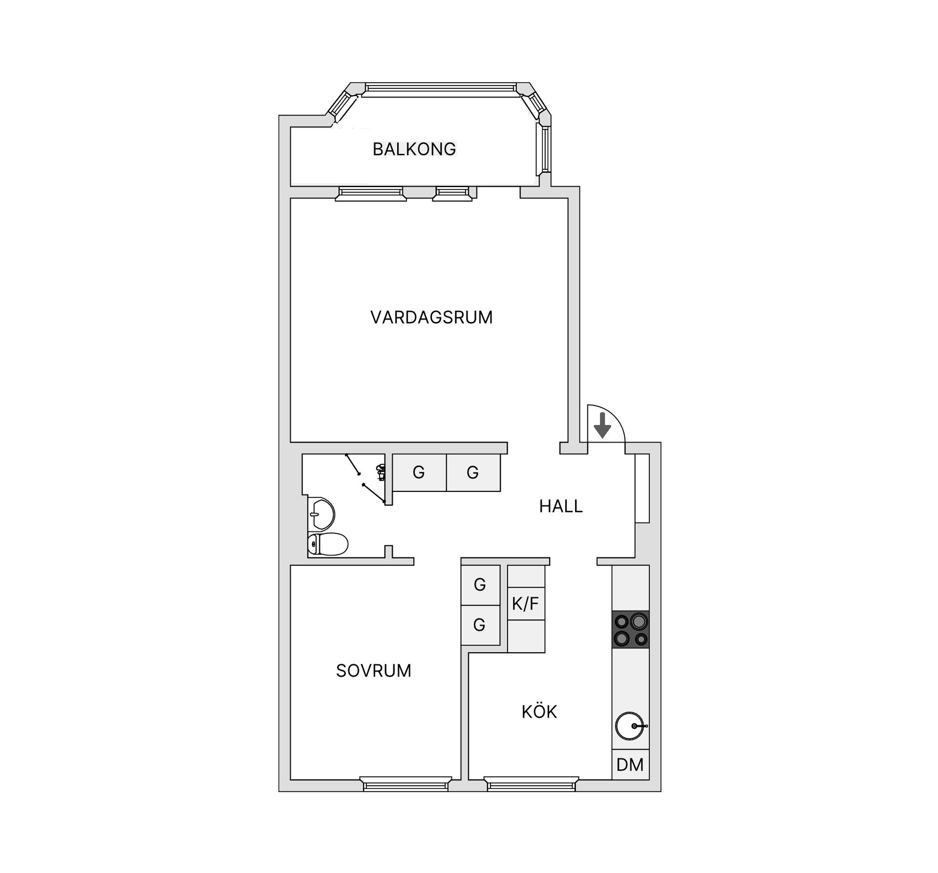 Bostadsrätt, Amiralsgatan 83G, Nobeltorget, Malmö