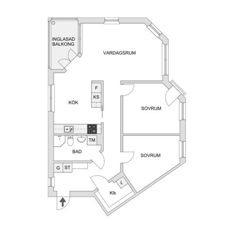 Bostadsrätt, Hästhagsgatan 1, Byttorp, Borås