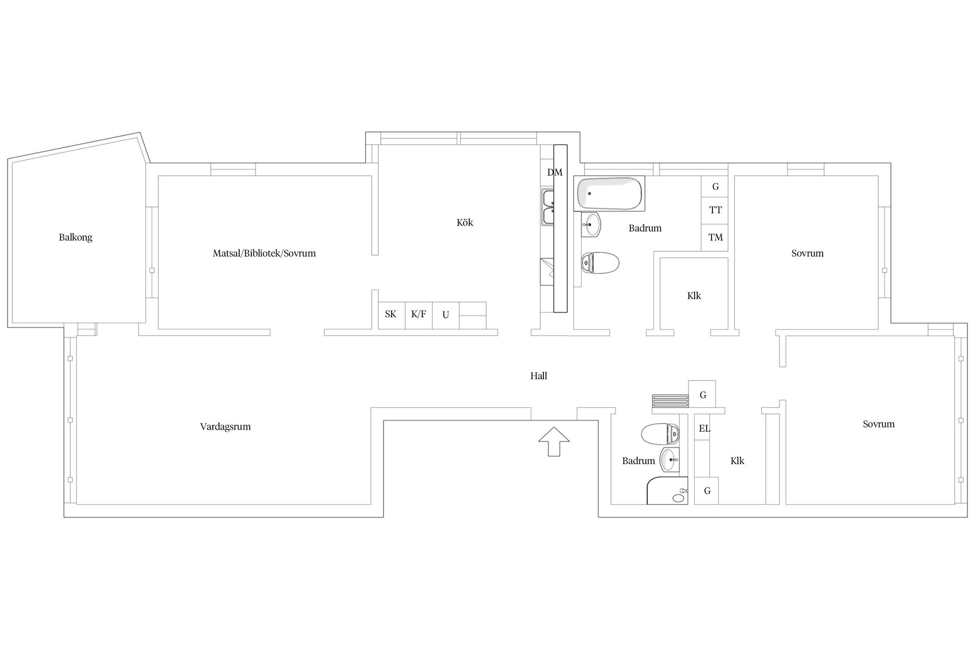 Bostadsrätt, Skidbacksvägen 6, Saltsjöbaden - Rösunda, Nacka