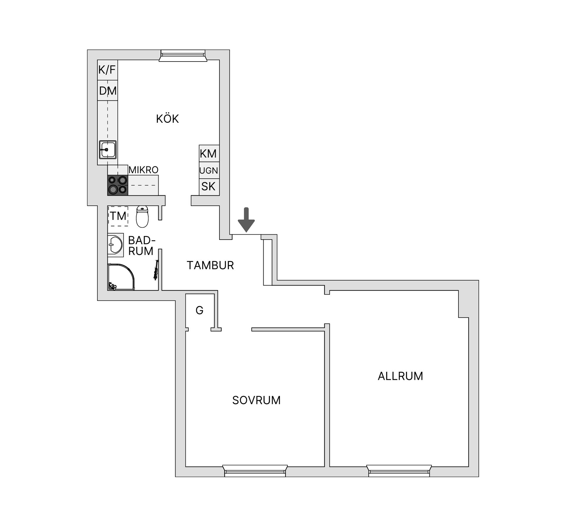 Bostadsrätt, Linnégatan 18A, Huskvarna, Jönköping