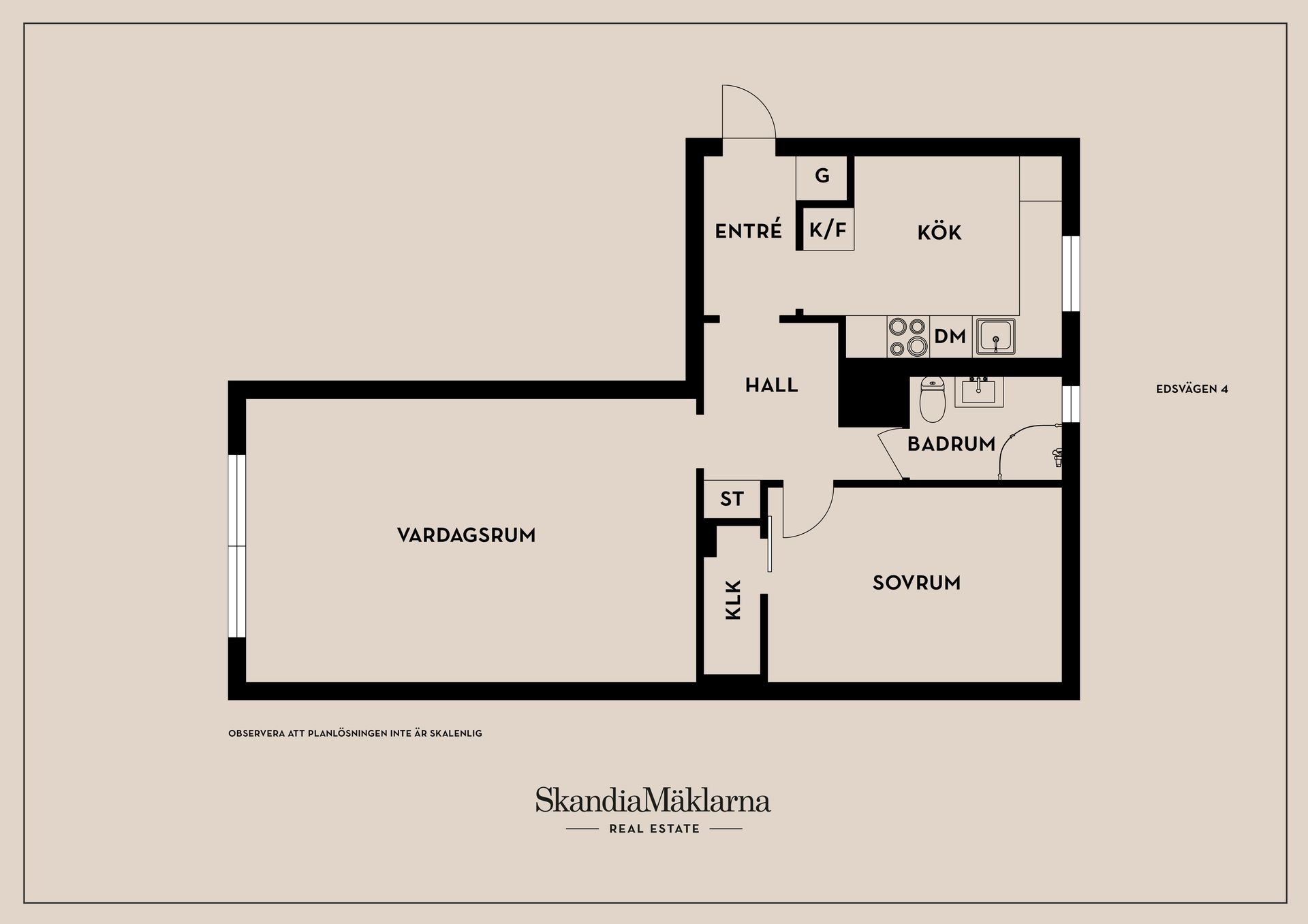 Bostadsrätt, Edsvägen 4, Centrala Huddinge, Huddinge