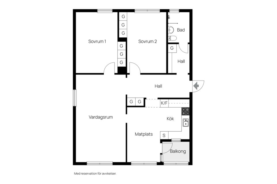 Bostadsrätt, Granvägen 17, Brunnsberg, Varberg
